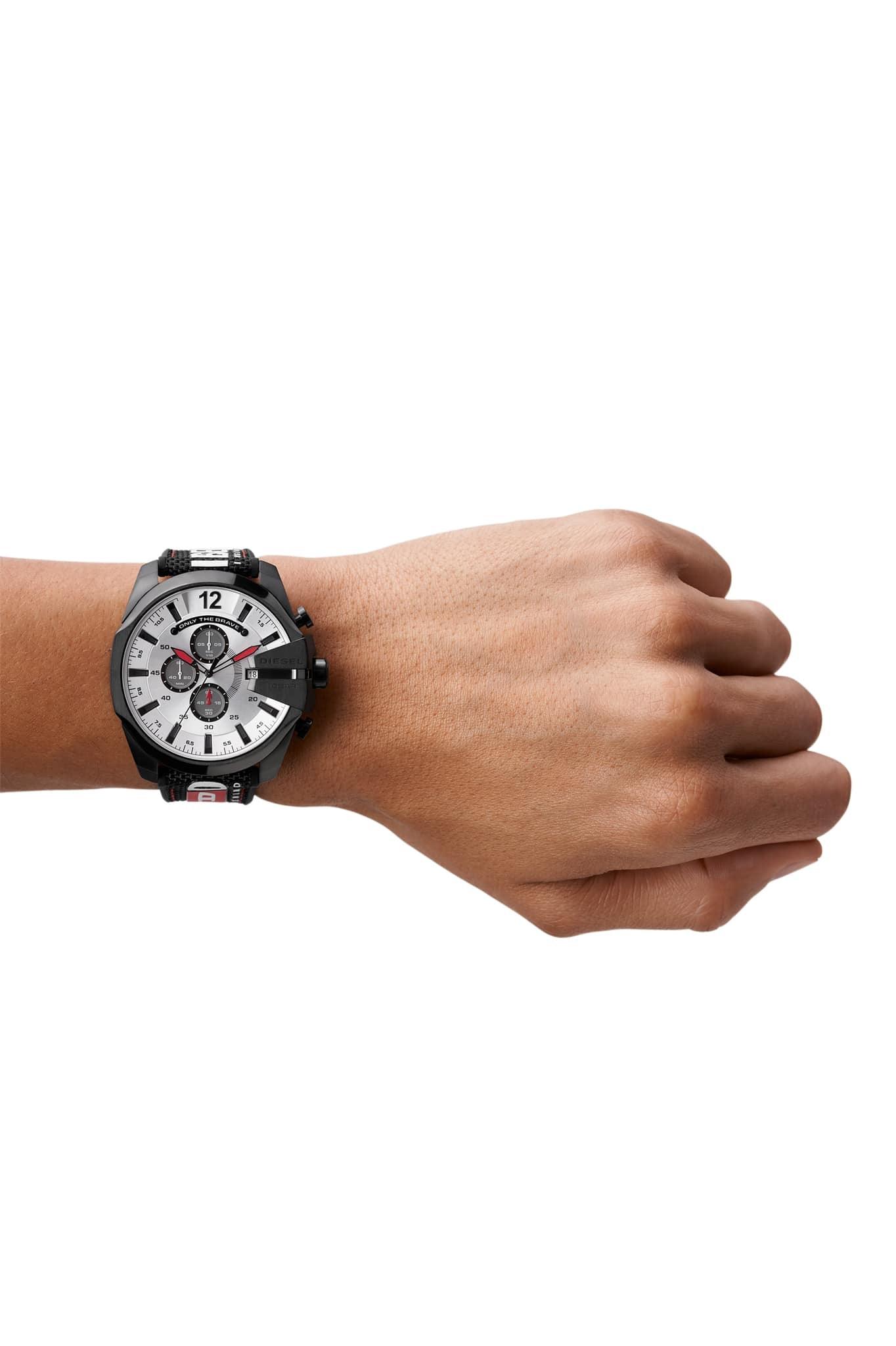 Diesel Mega Chief Black Nylon Watch