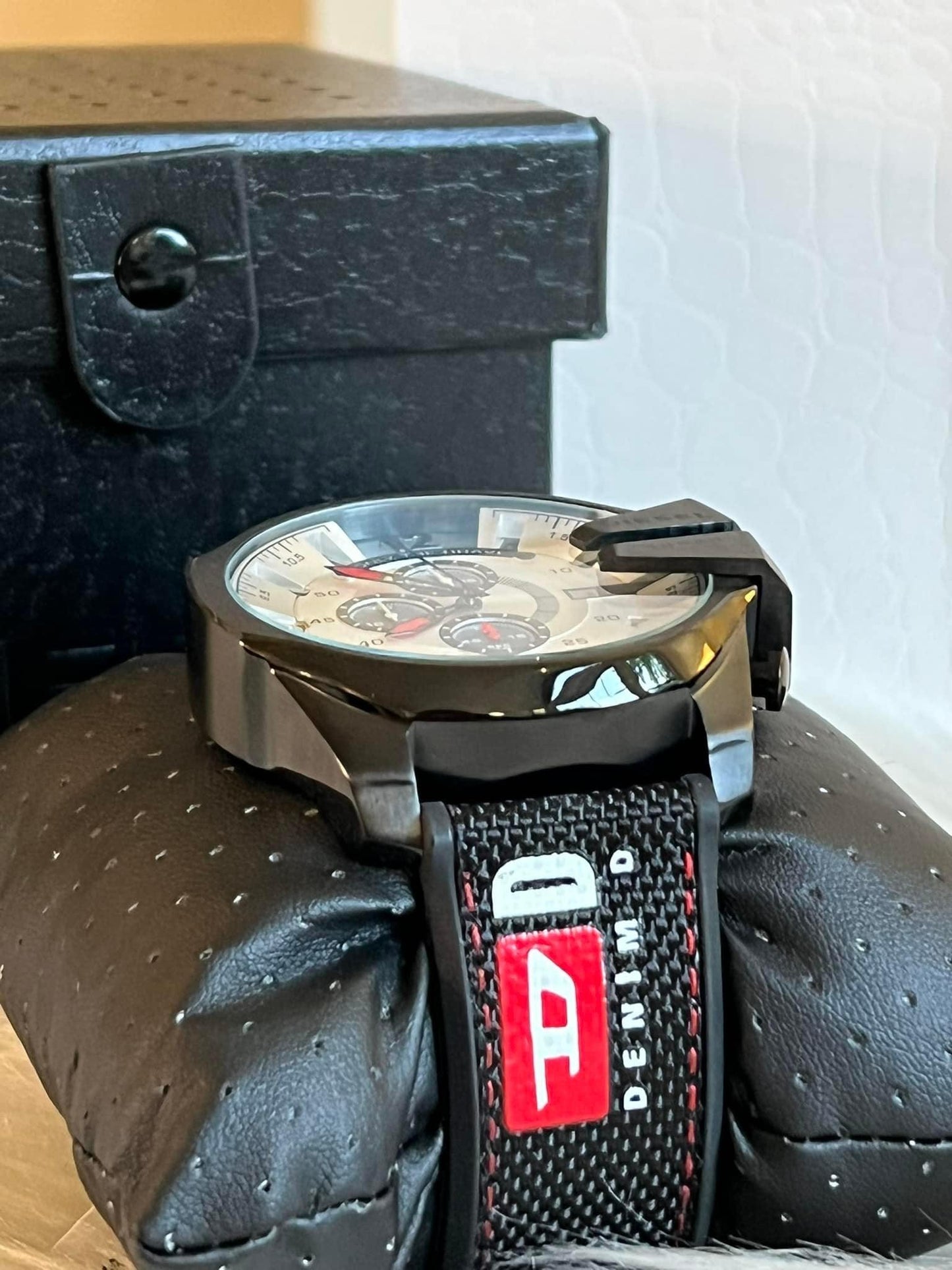 Diesel Mega Chief Black Nylon Watch