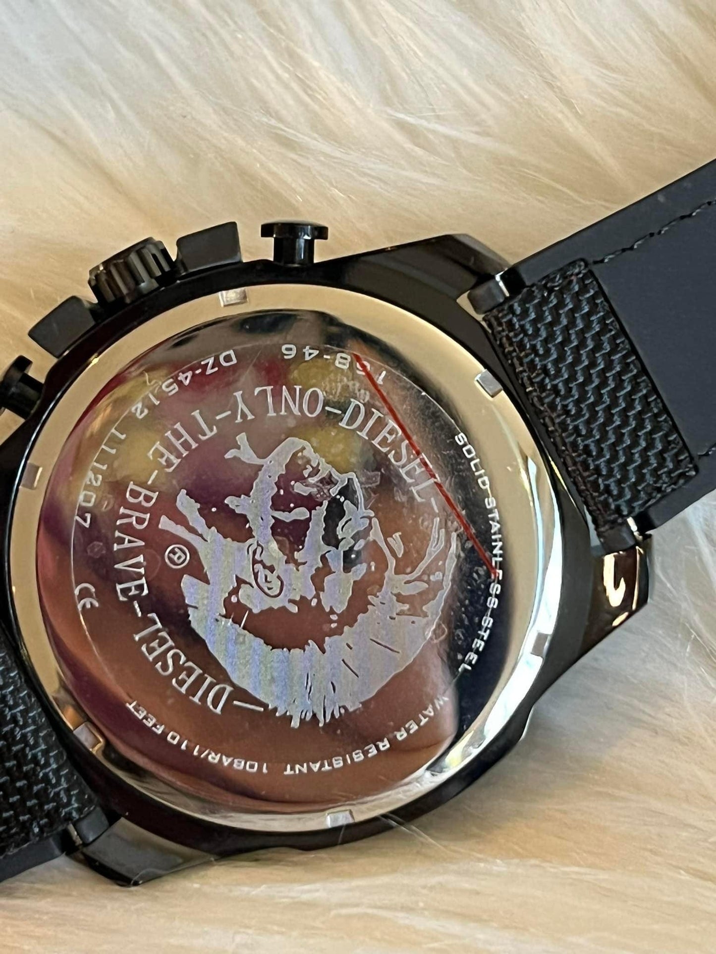 Diesel Mega Chief Black Nylon Watch