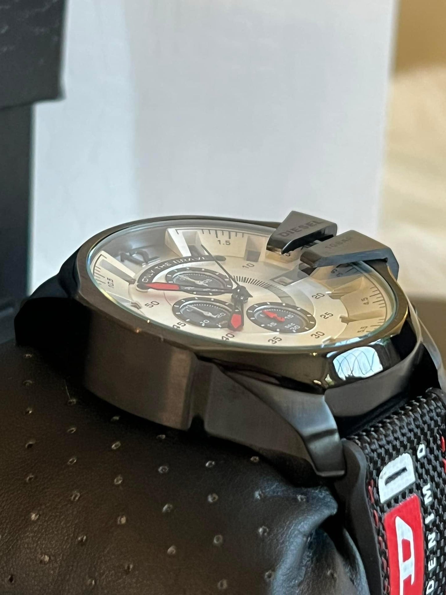 Diesel Mega Chief Black Nylon Watch