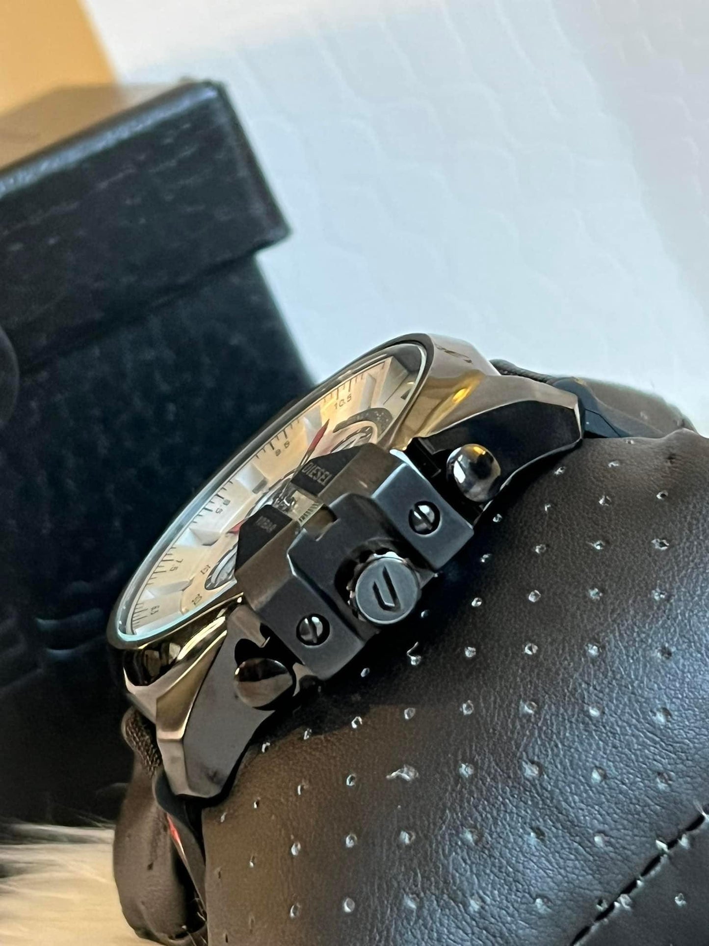 Diesel Mega Chief Black Nylon Watch