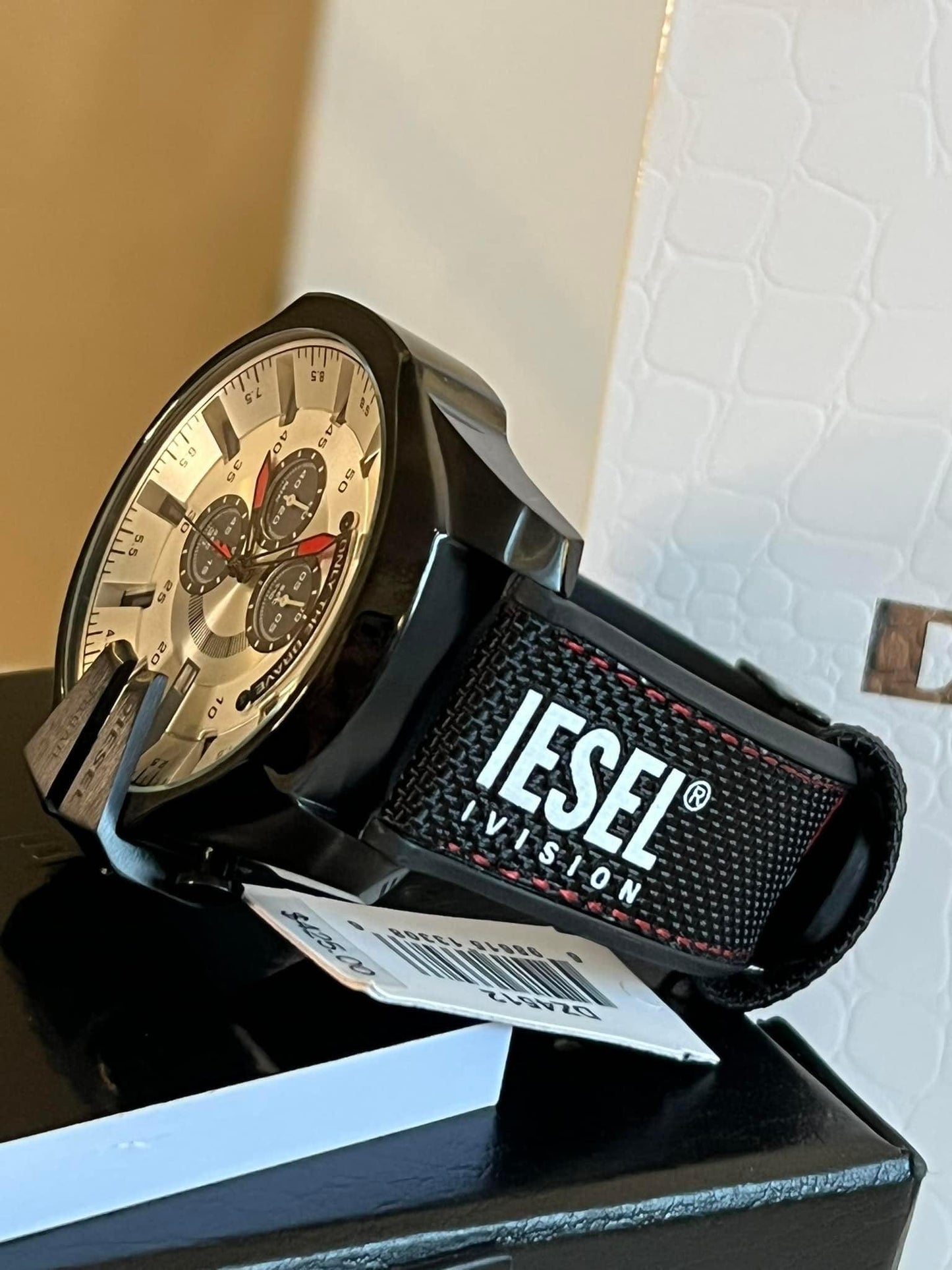 Diesel Mega Chief Black Nylon Watch