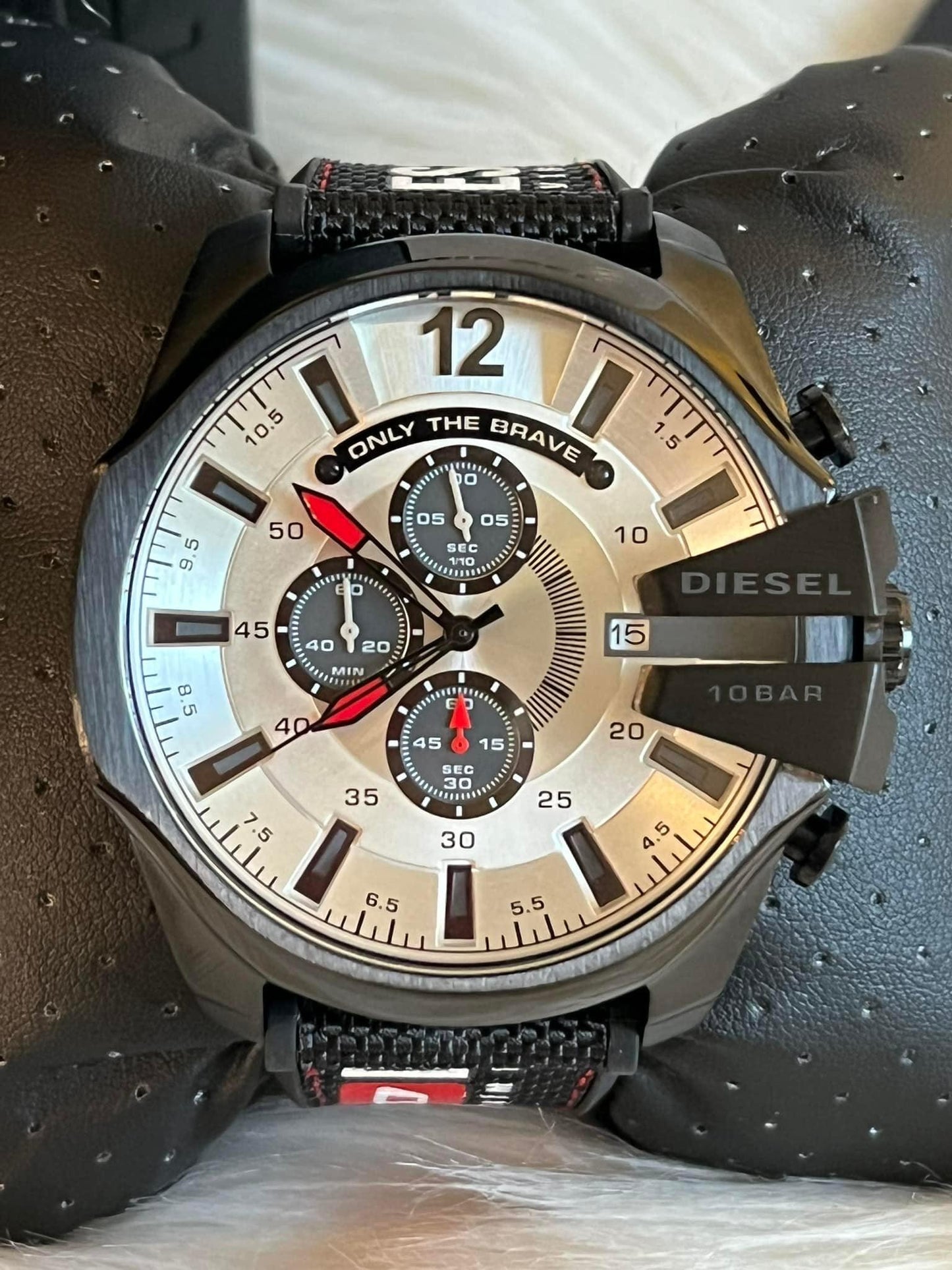 Diesel Mega Chief Black Nylon Watch