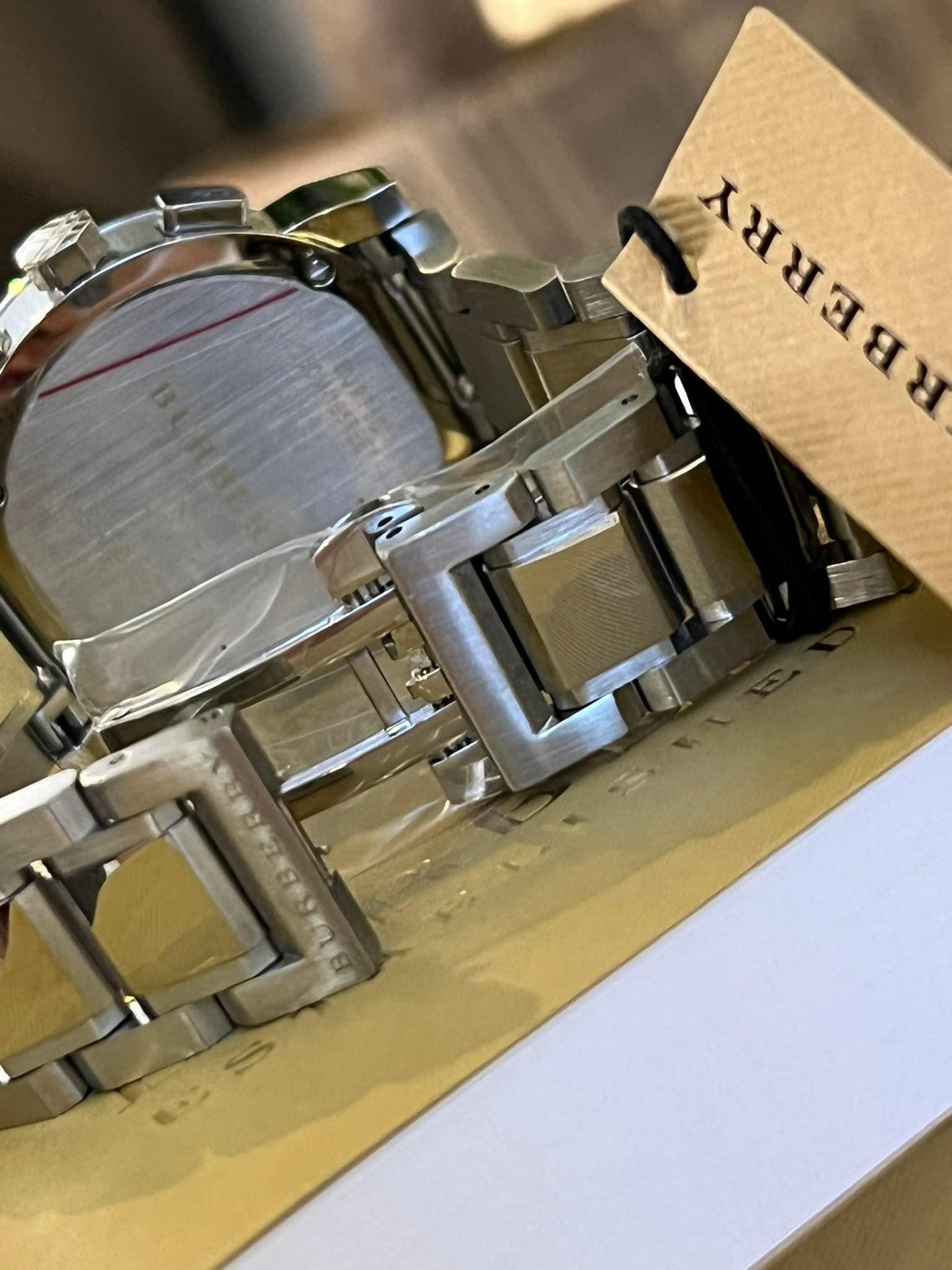 Burberry Women’s The City Chronograph Silver Dial Steel Watch