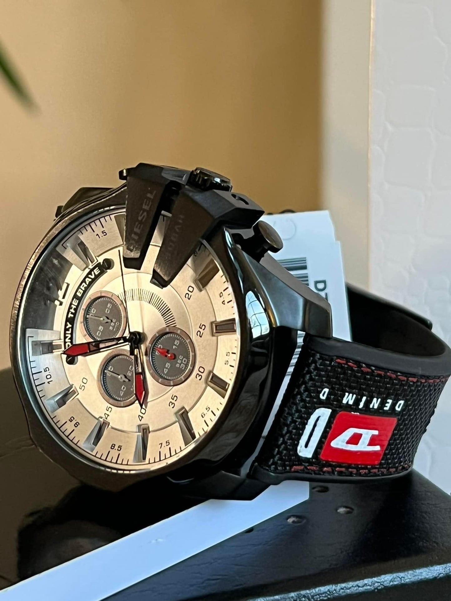 Diesel Mega Chief Black Nylon Watch