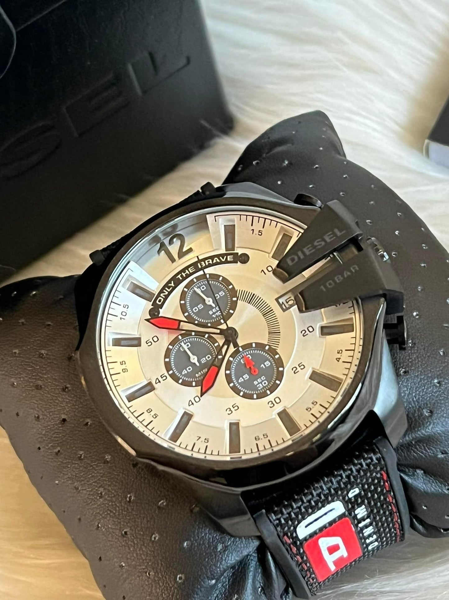 Diesel Mega Chief Black Nylon Watch
