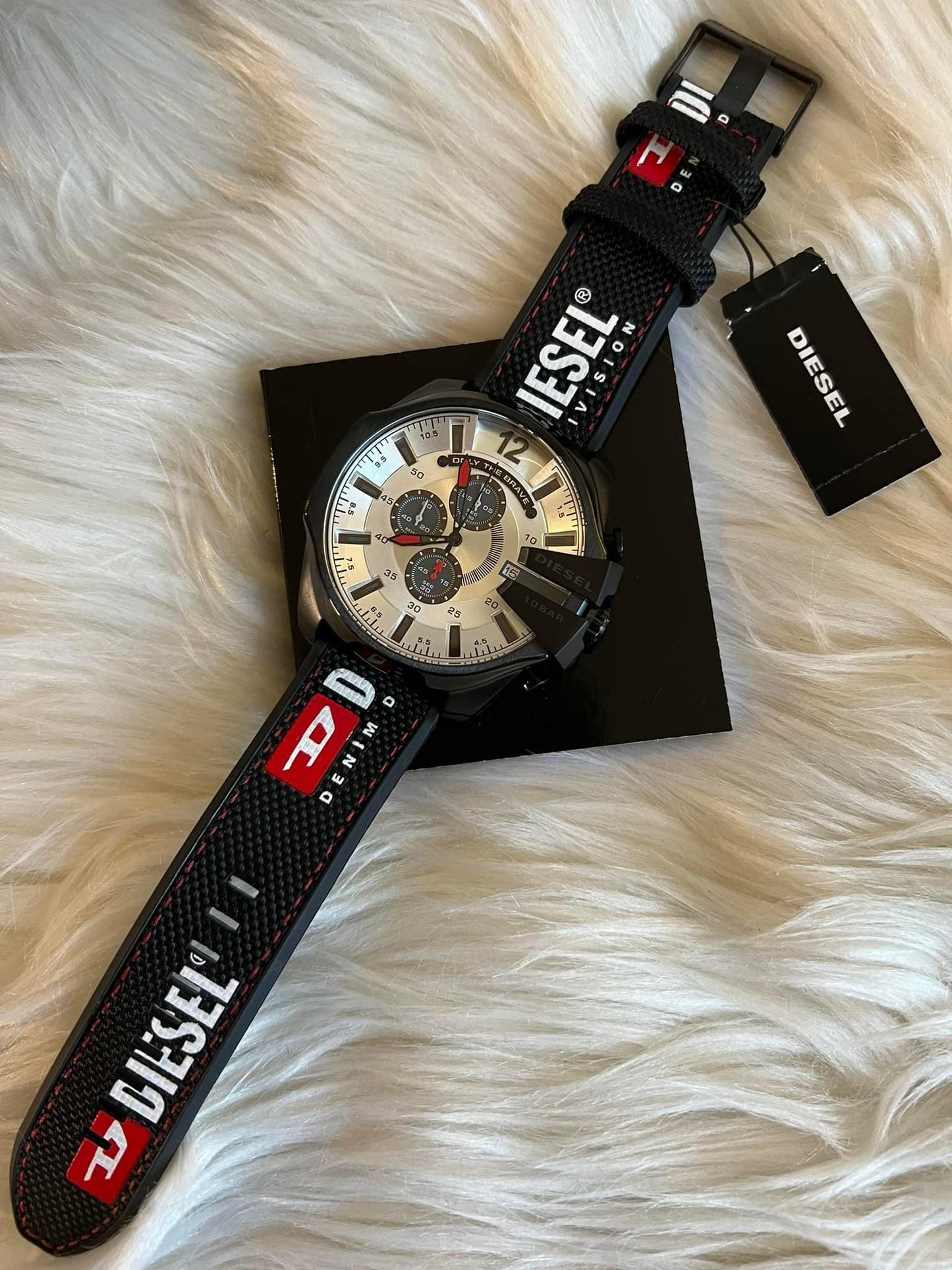 Diesel Mega Chief Black Nylon Watch