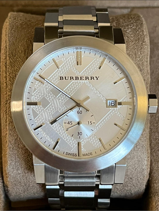 Burberry Men’s The City Silver Dial Steel Watch