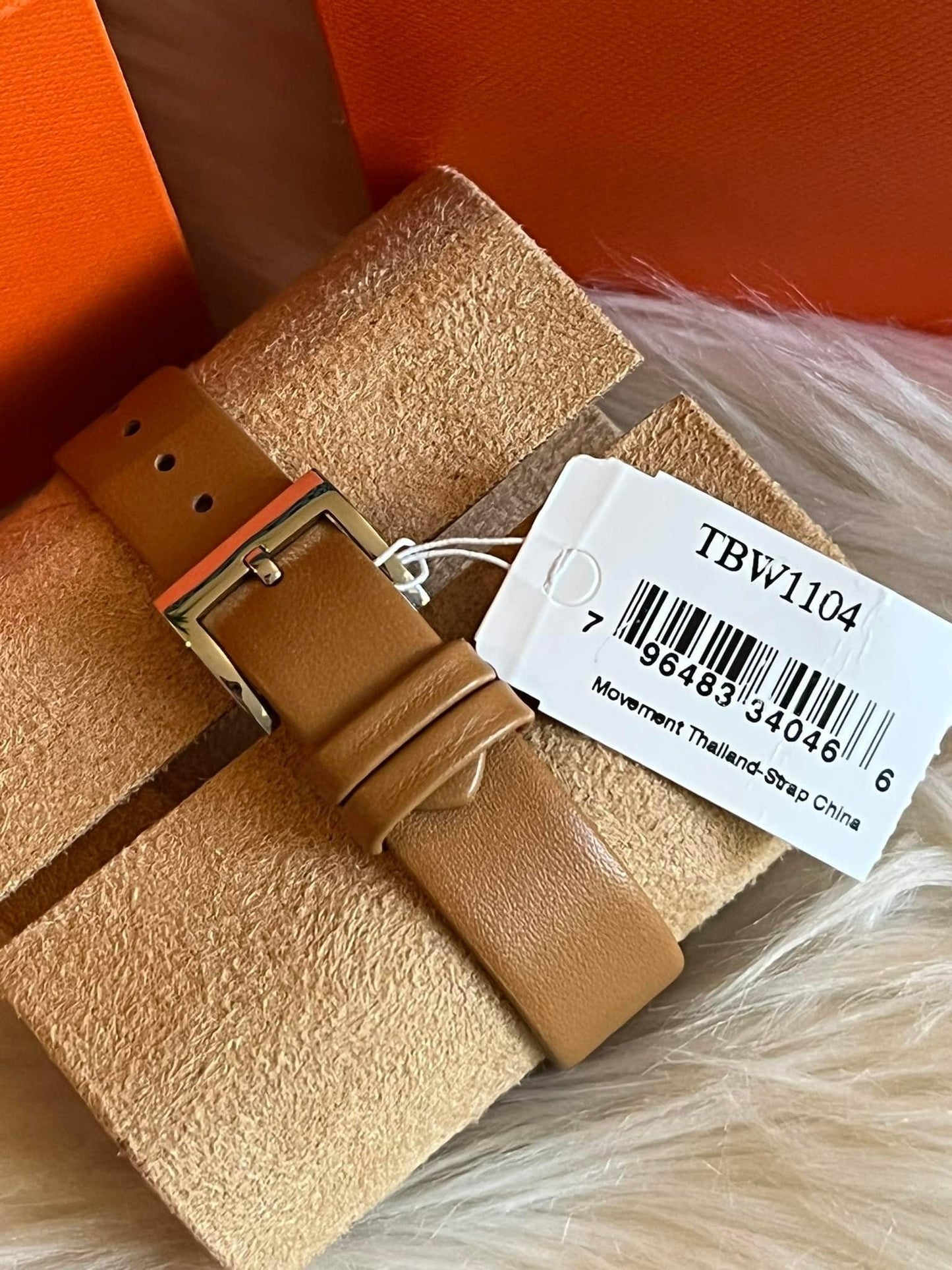 Tory Burch Dalloway Watch in Caramel Leather