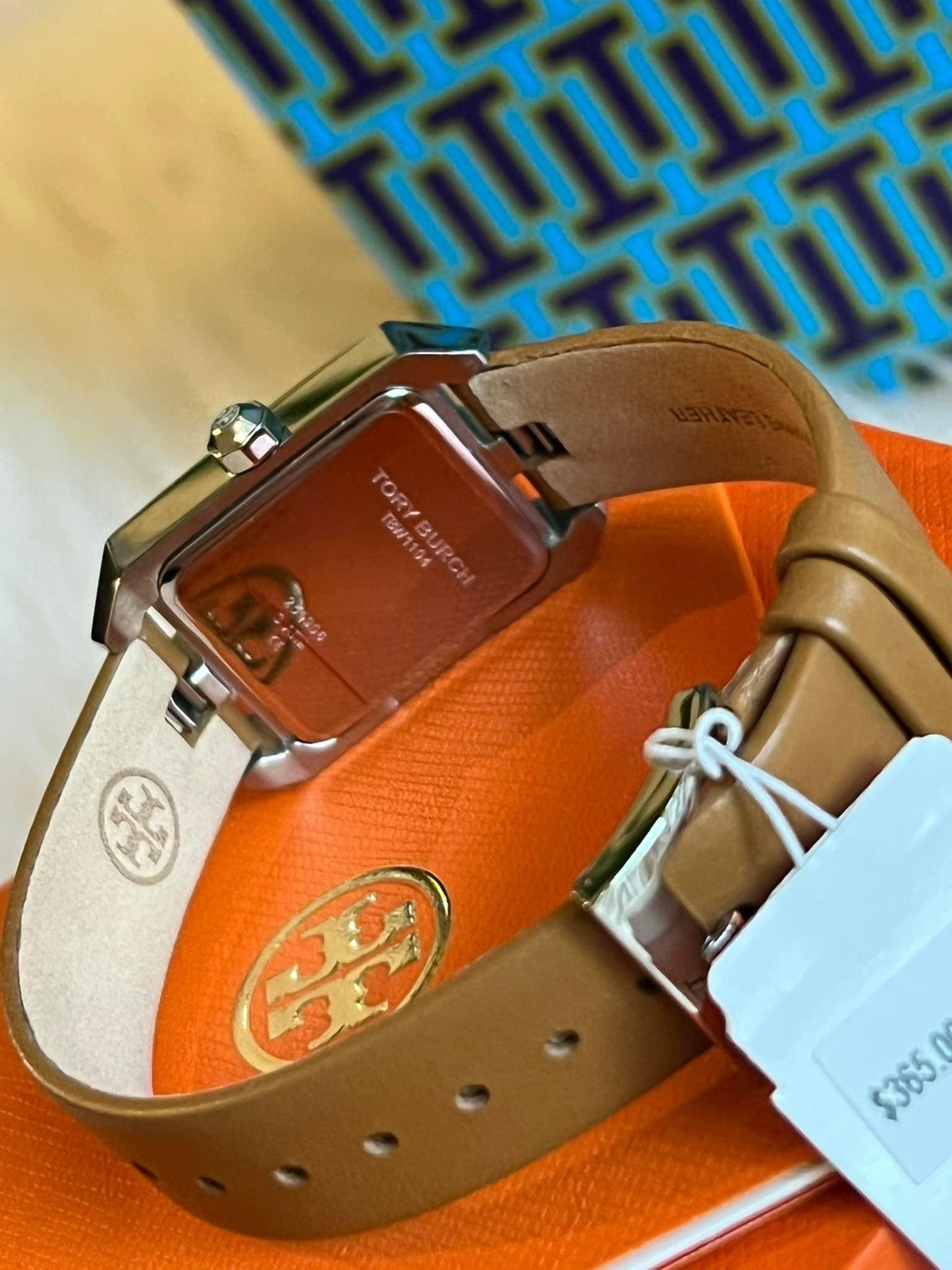 Tory Burch Dalloway Watch in Caramel Leather