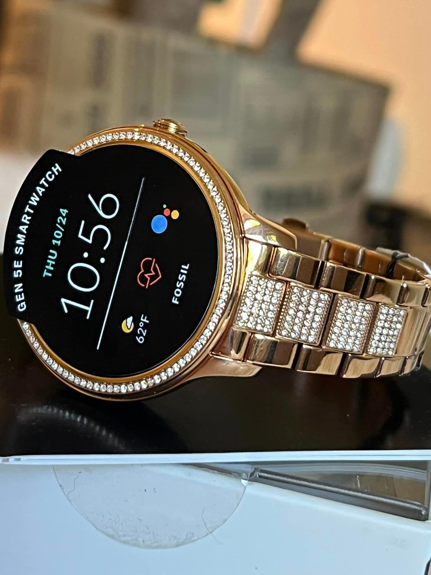 Fossil Women’s Gen 5E Smartwatch Rose Gold-Tone Stainless Steel