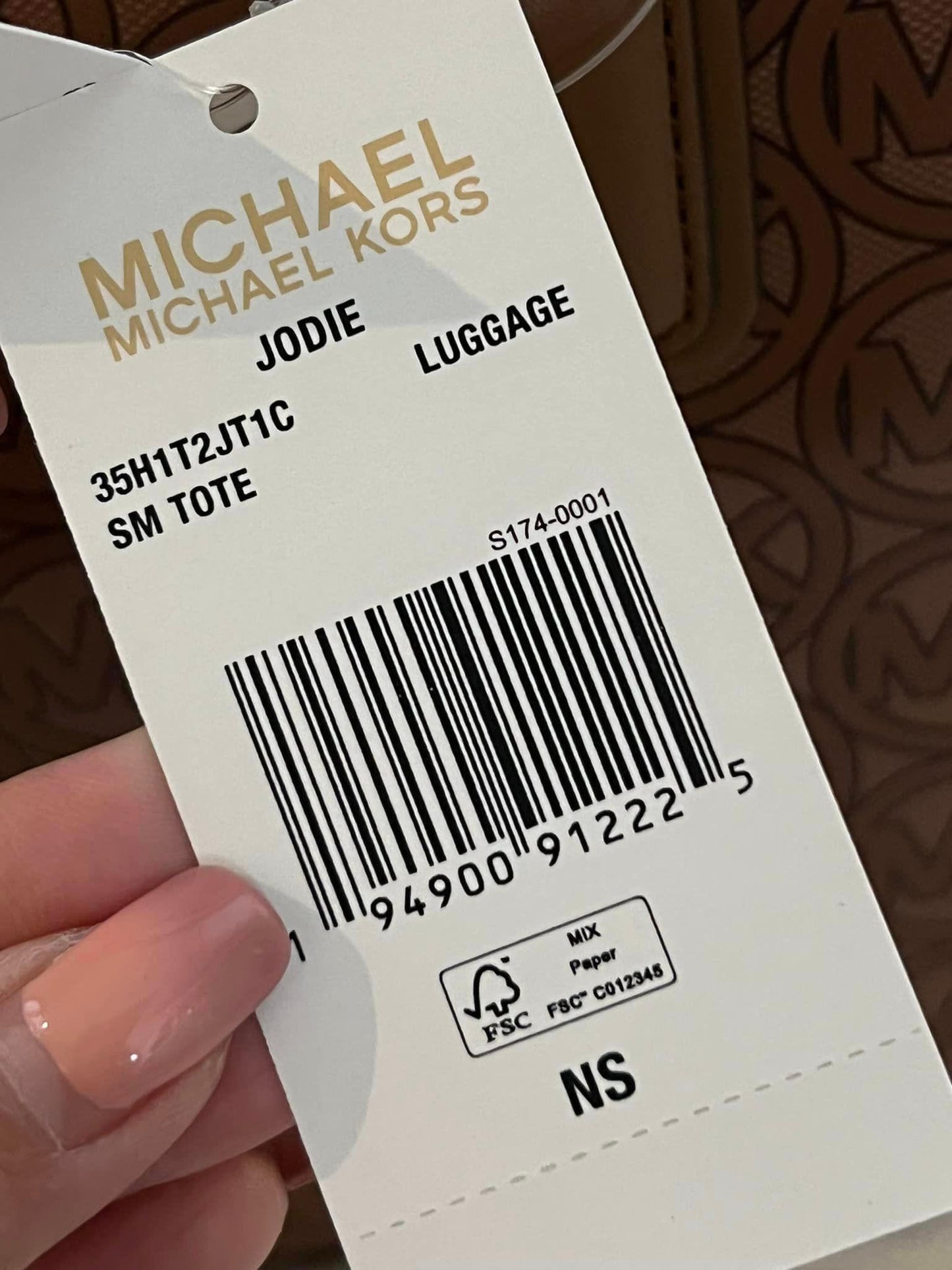 Michael Kors Jodie Small Logo Jacquard Tote Bag