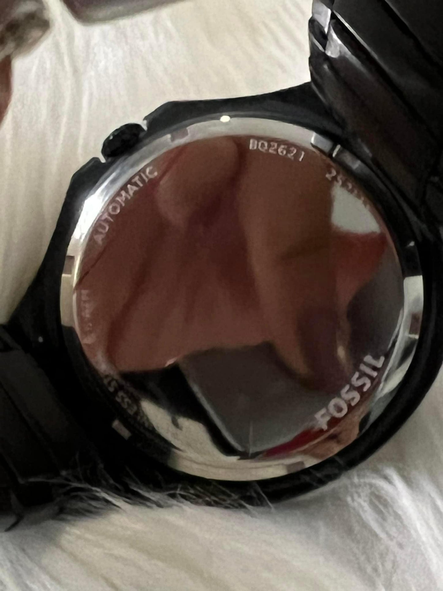 Fossil Men’s Evanston Automatic Black Stainless Steel Watch