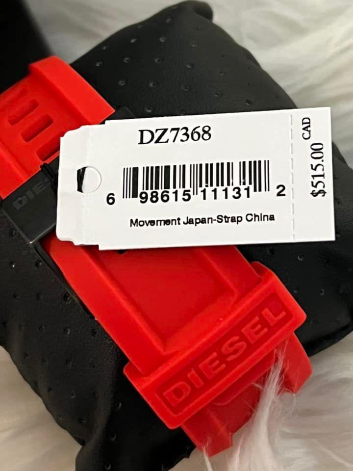 Diesel Men’s BAMF Chronograph Red Silicone Strap