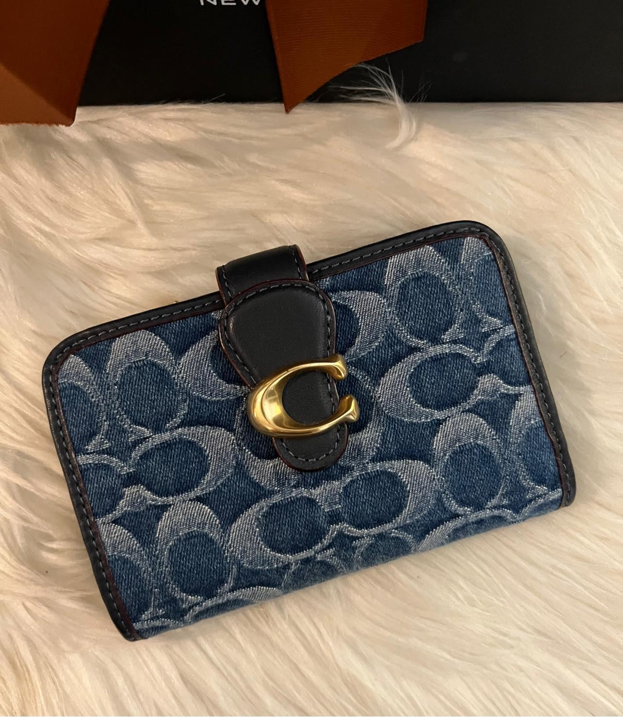 Coach Tabby Medium Wallet in Signature Denim