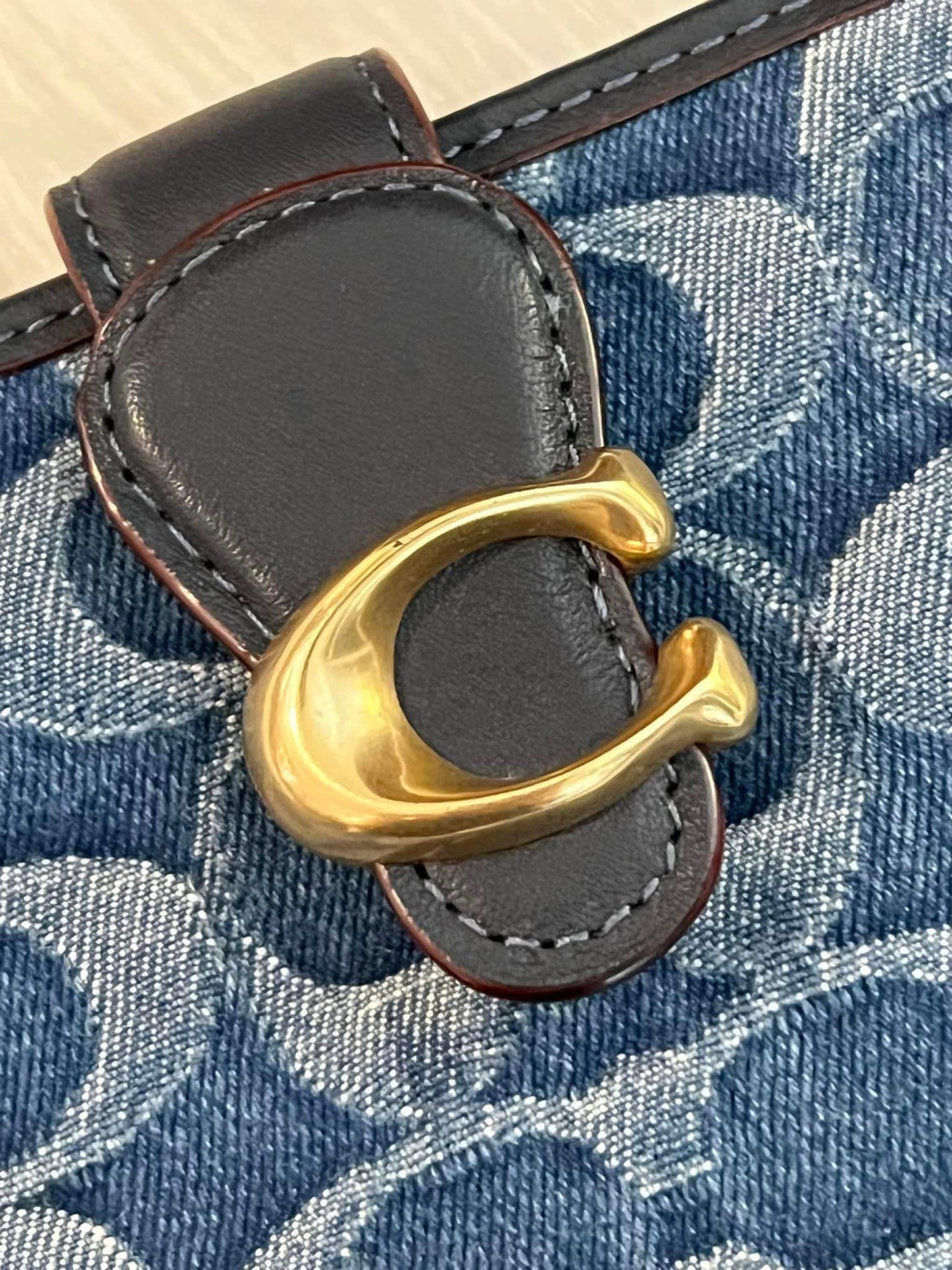 Coach Tabby Medium Wallet in Signature Denim