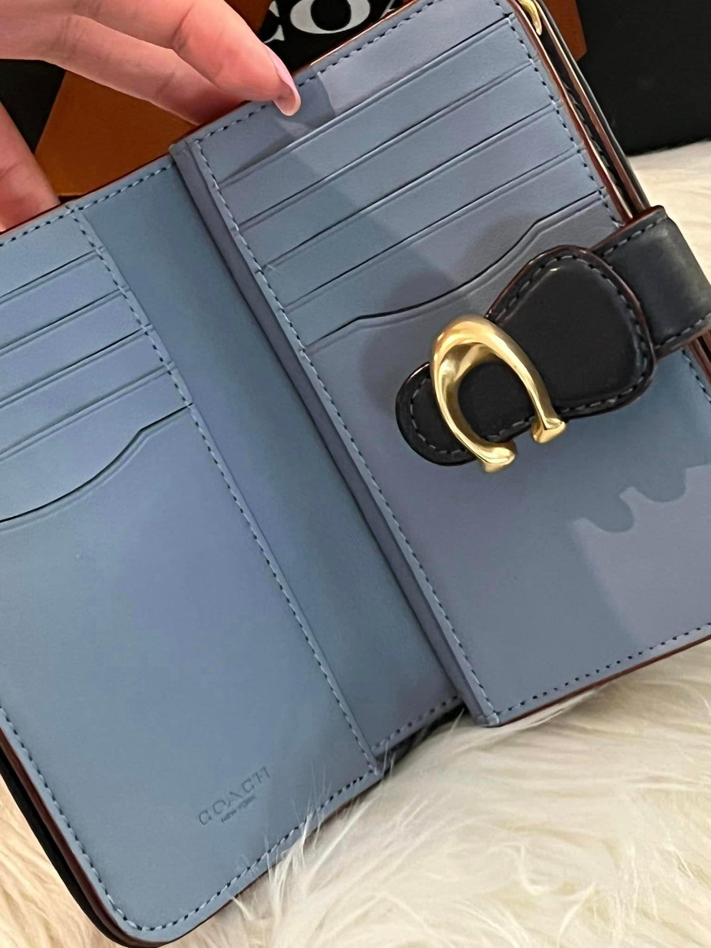 Coach Tabby Medium Wallet in Signature Denim