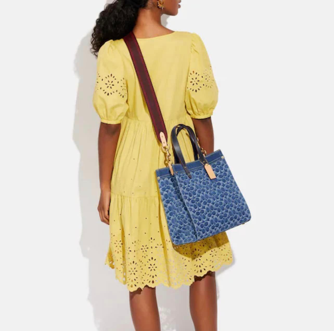 Coach Field Tote in Signature Denim