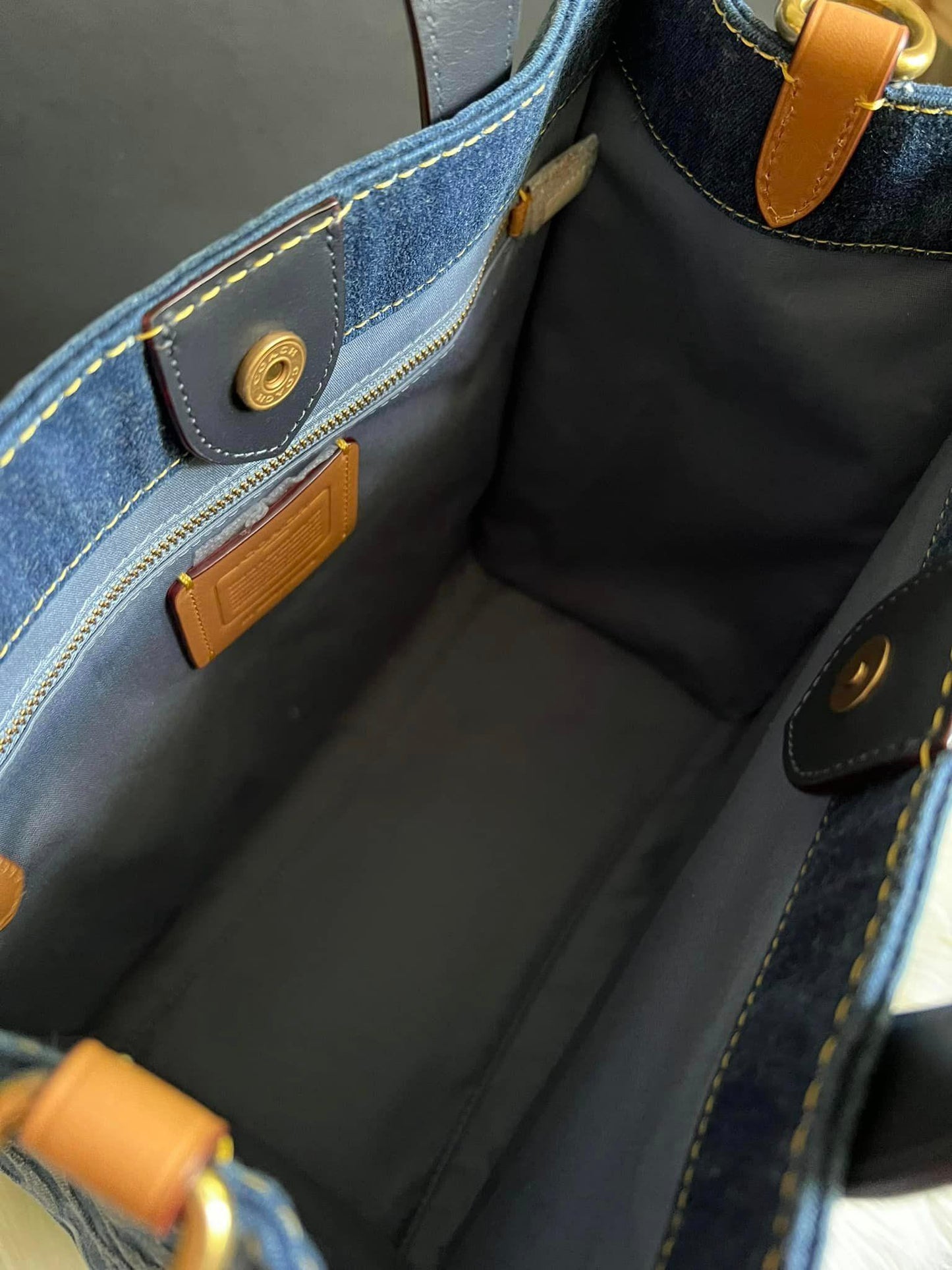 Coach Field Tote in Signature Denim