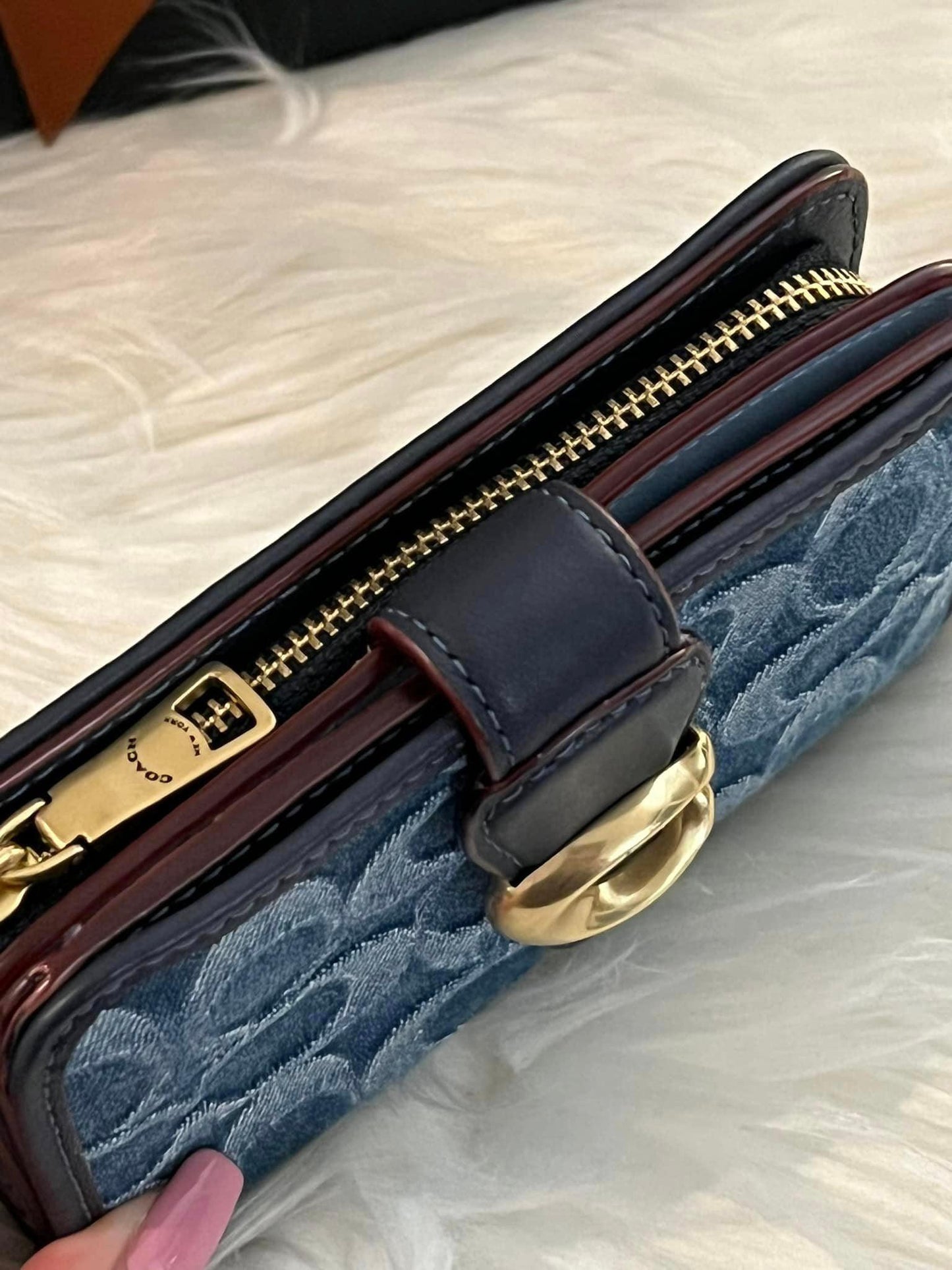 Coach Tabby Medium Wallet in Signature Denim