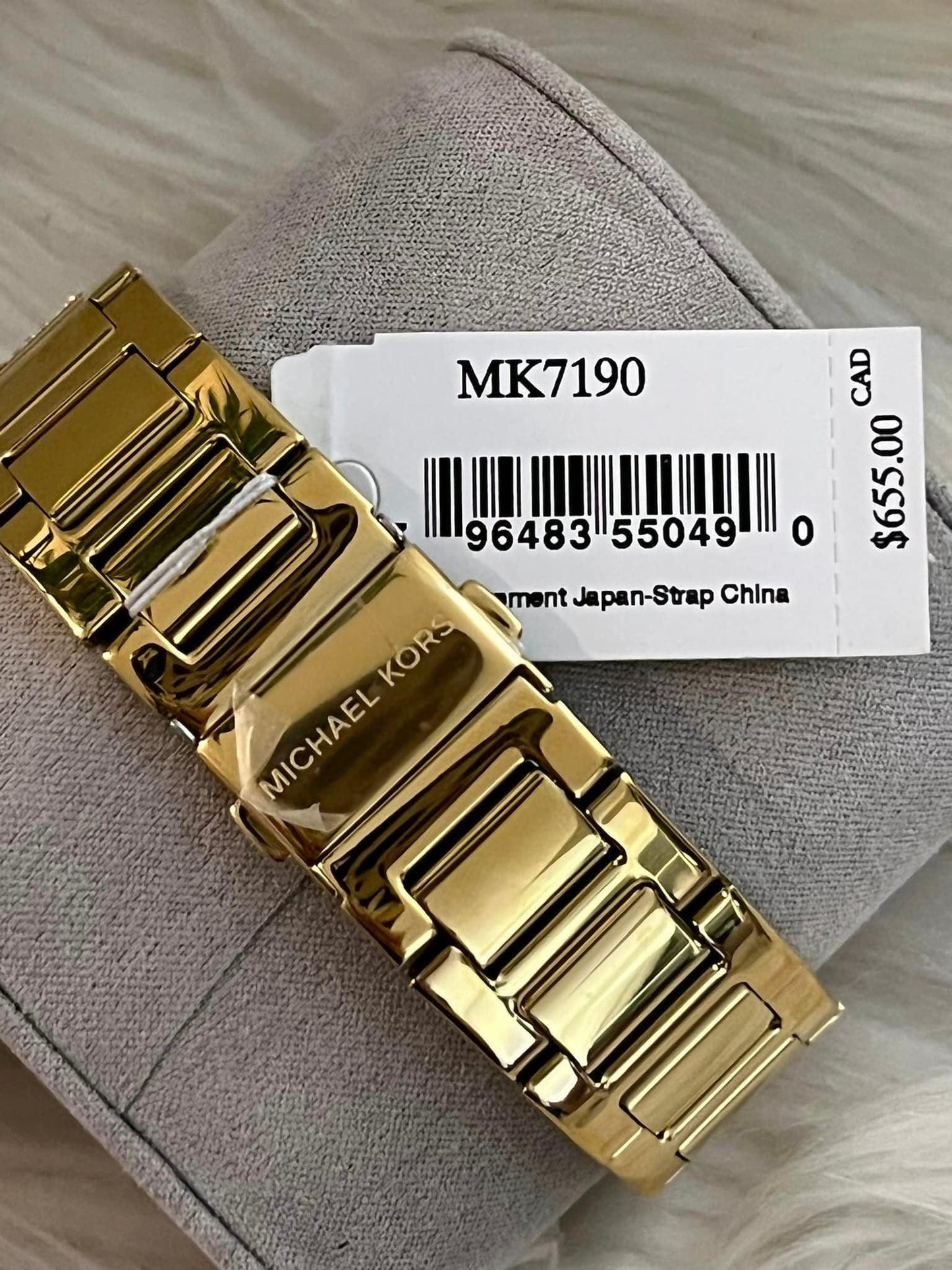 Michael Kors Women’s Alek Multifunction Gold-Tone Stainless Steel Watch