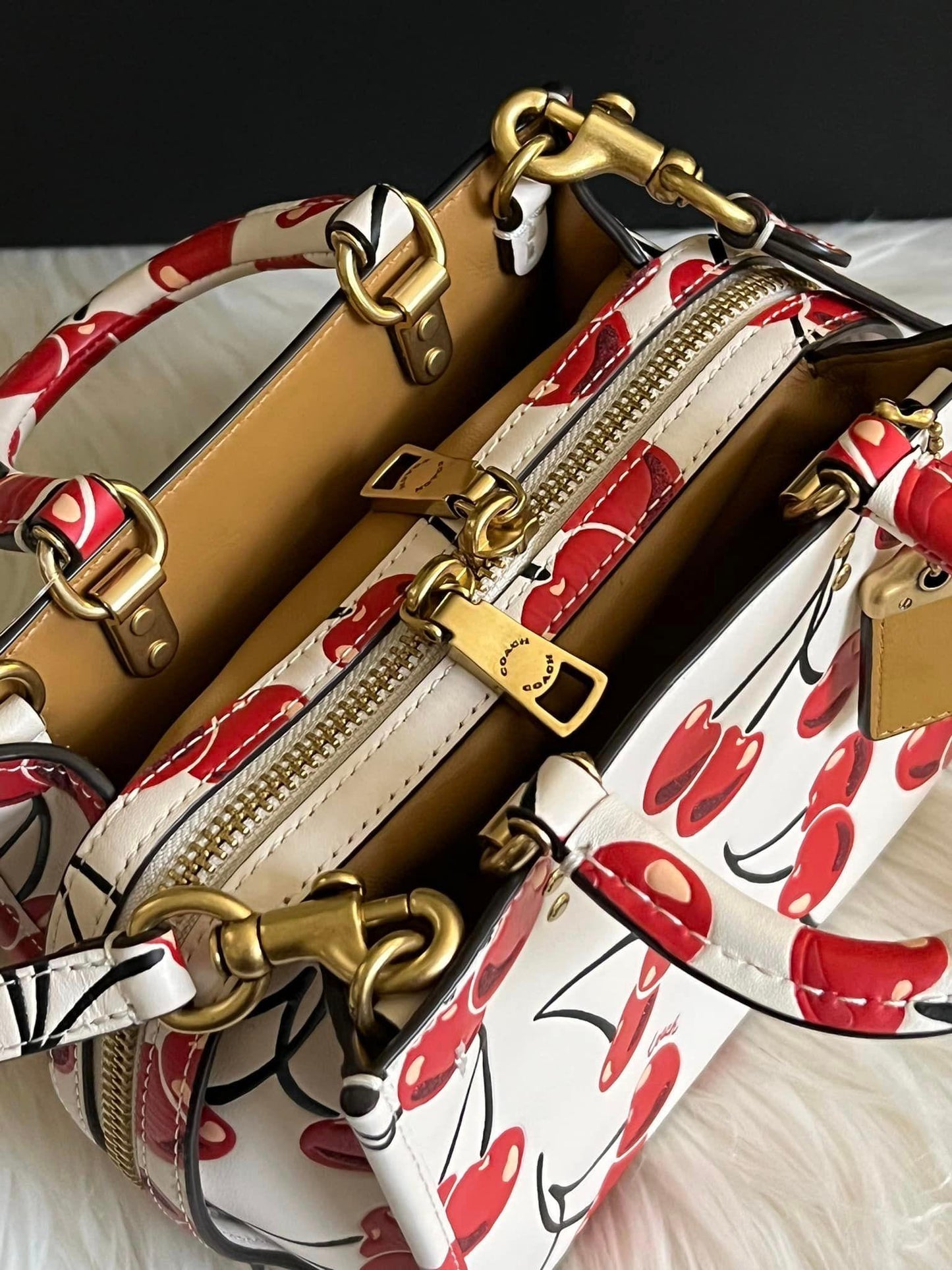 Coach Rogue 17 with Cherry Print