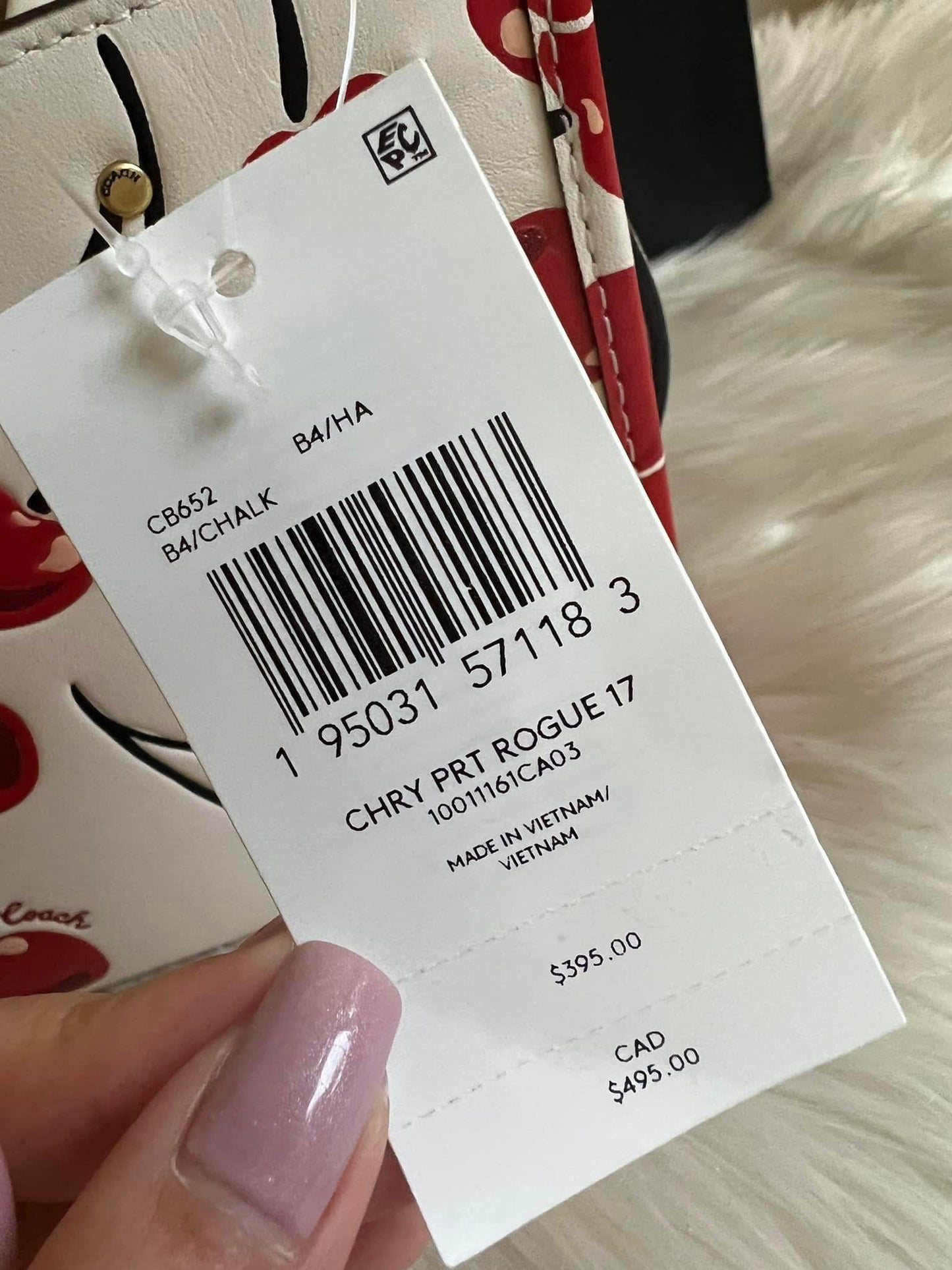 Coach Rogue 17 with Cherry Print