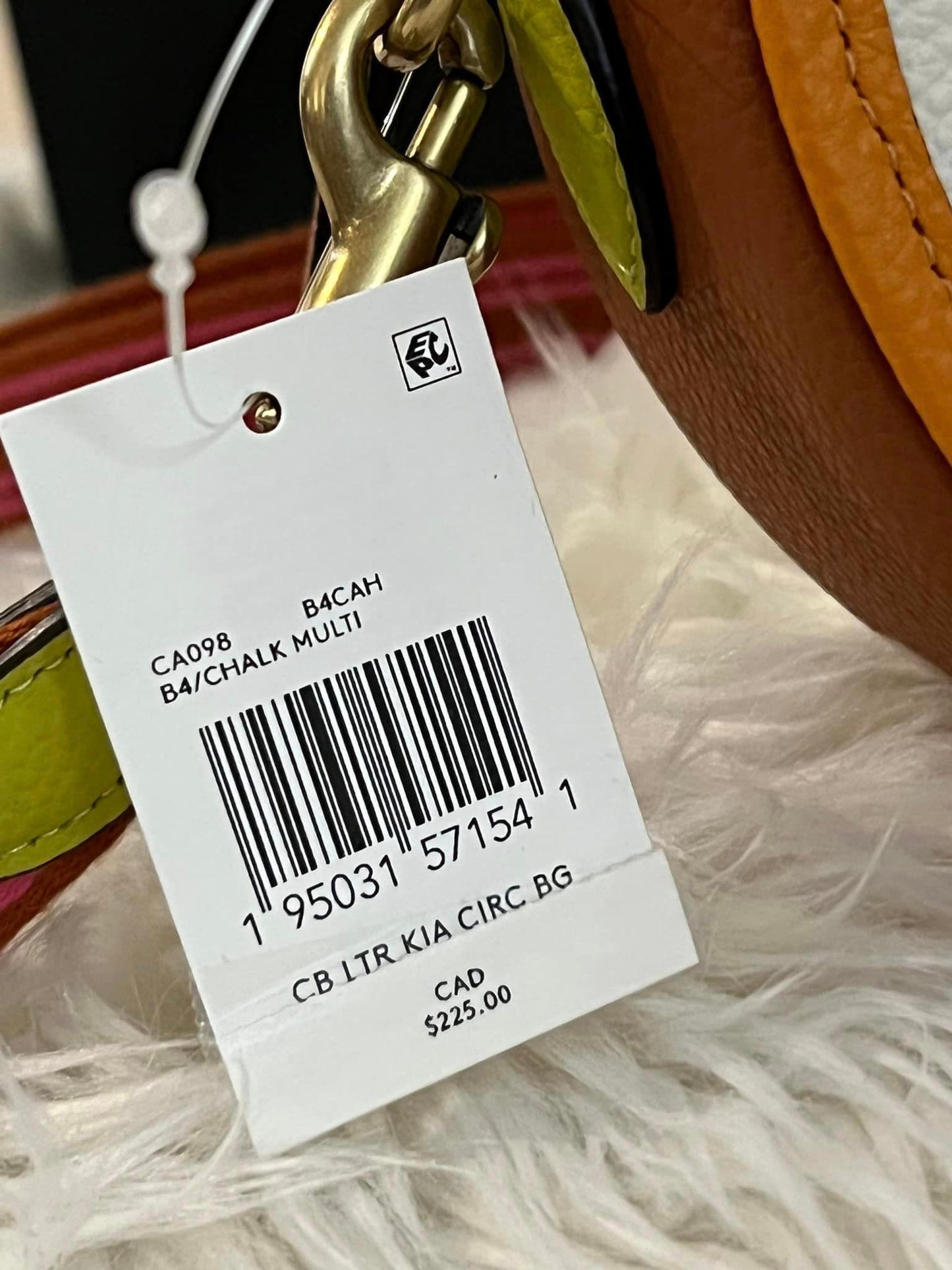Coach Kia Circle Bag in Colorblock