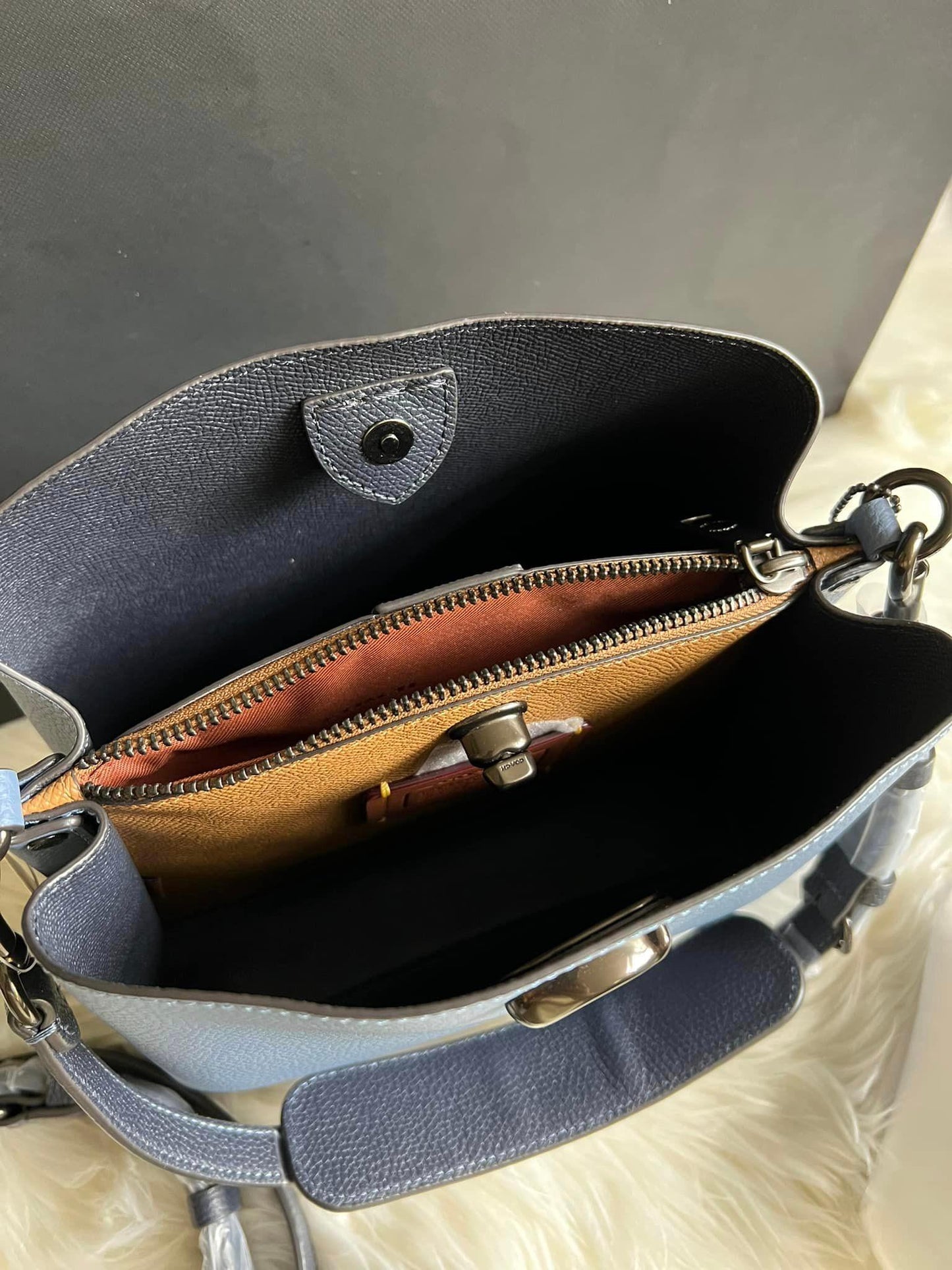 Coach Willow Bucket Bag in Colorblock