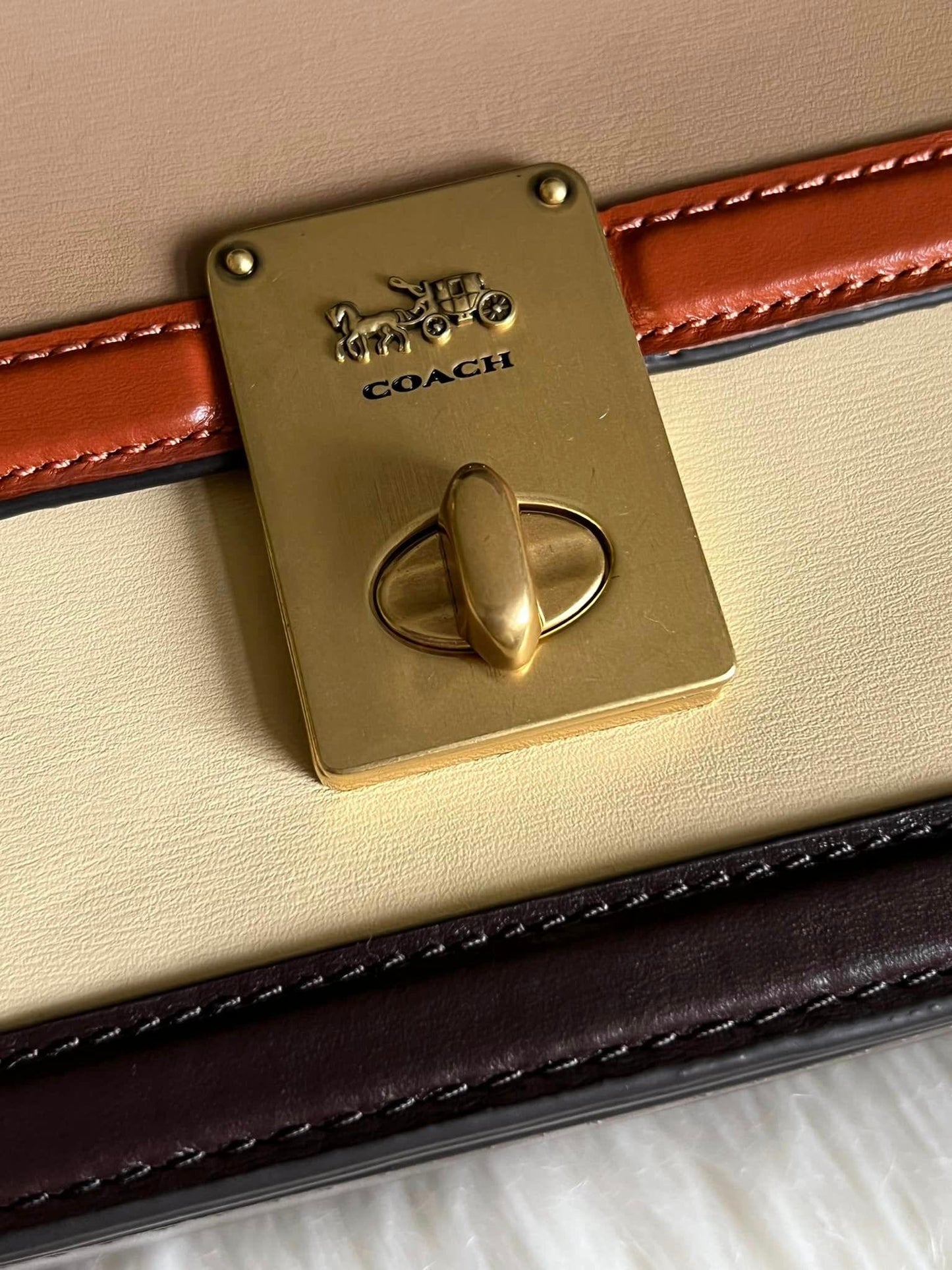 Coach Hutton Shoulder Bag in Colorblock