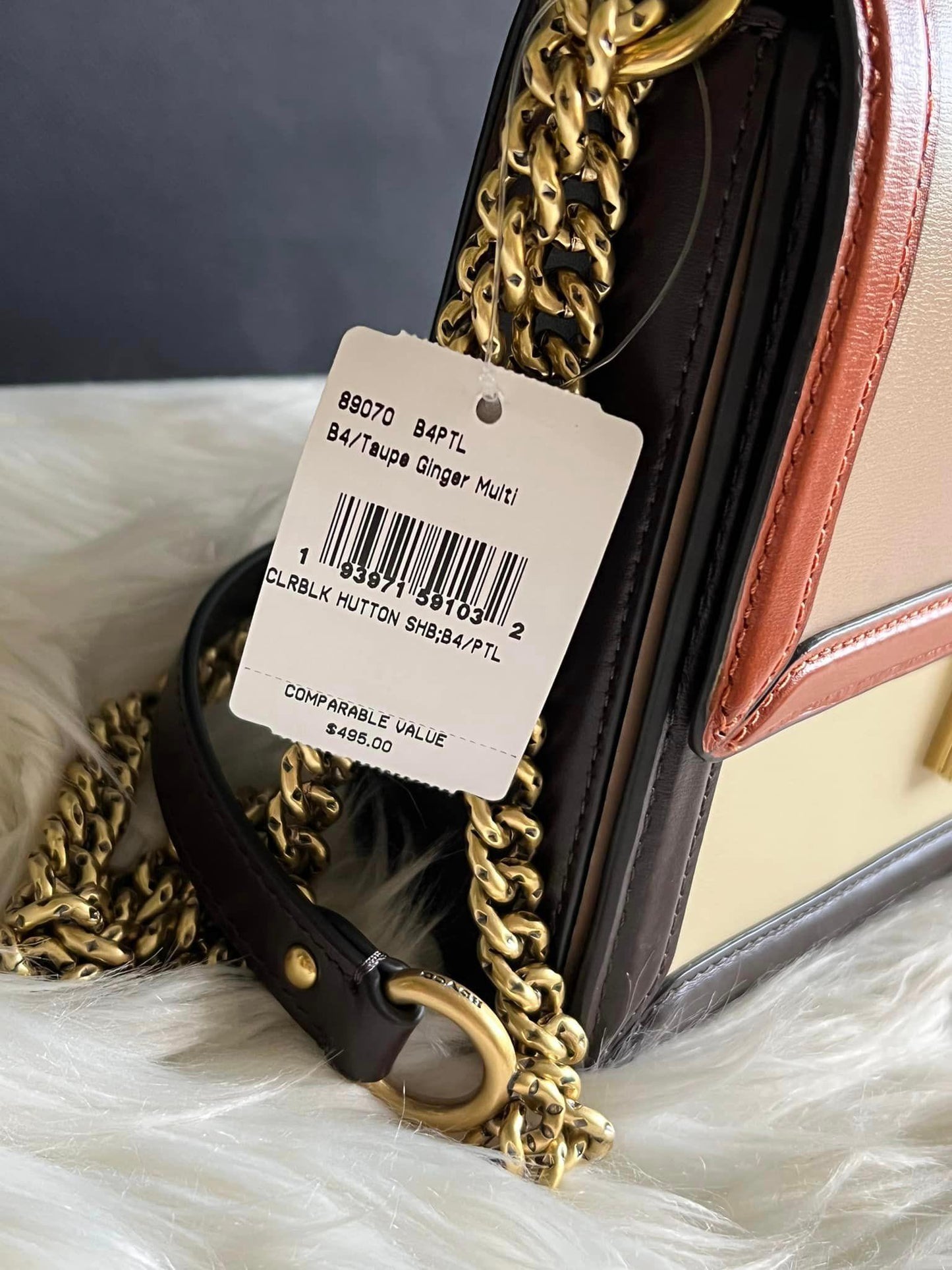 Coach Hutton Shoulder Bag in Colorblock