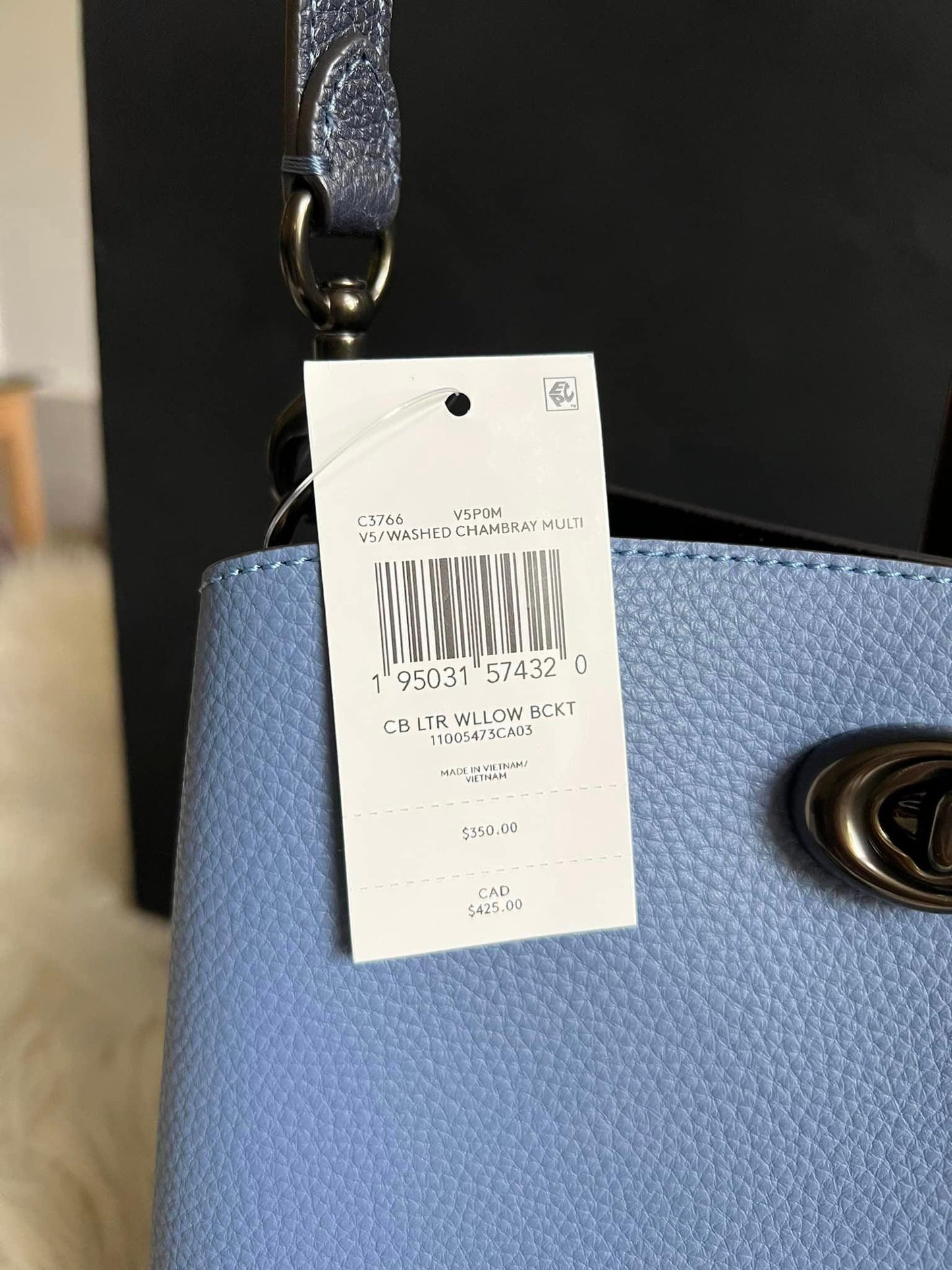 Coach Willow Bucket Bag in Colorblock