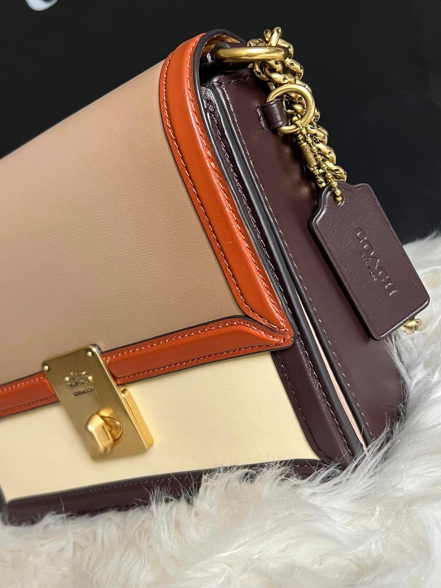 Coach Hutton Shoulder Bag in Colorblock
