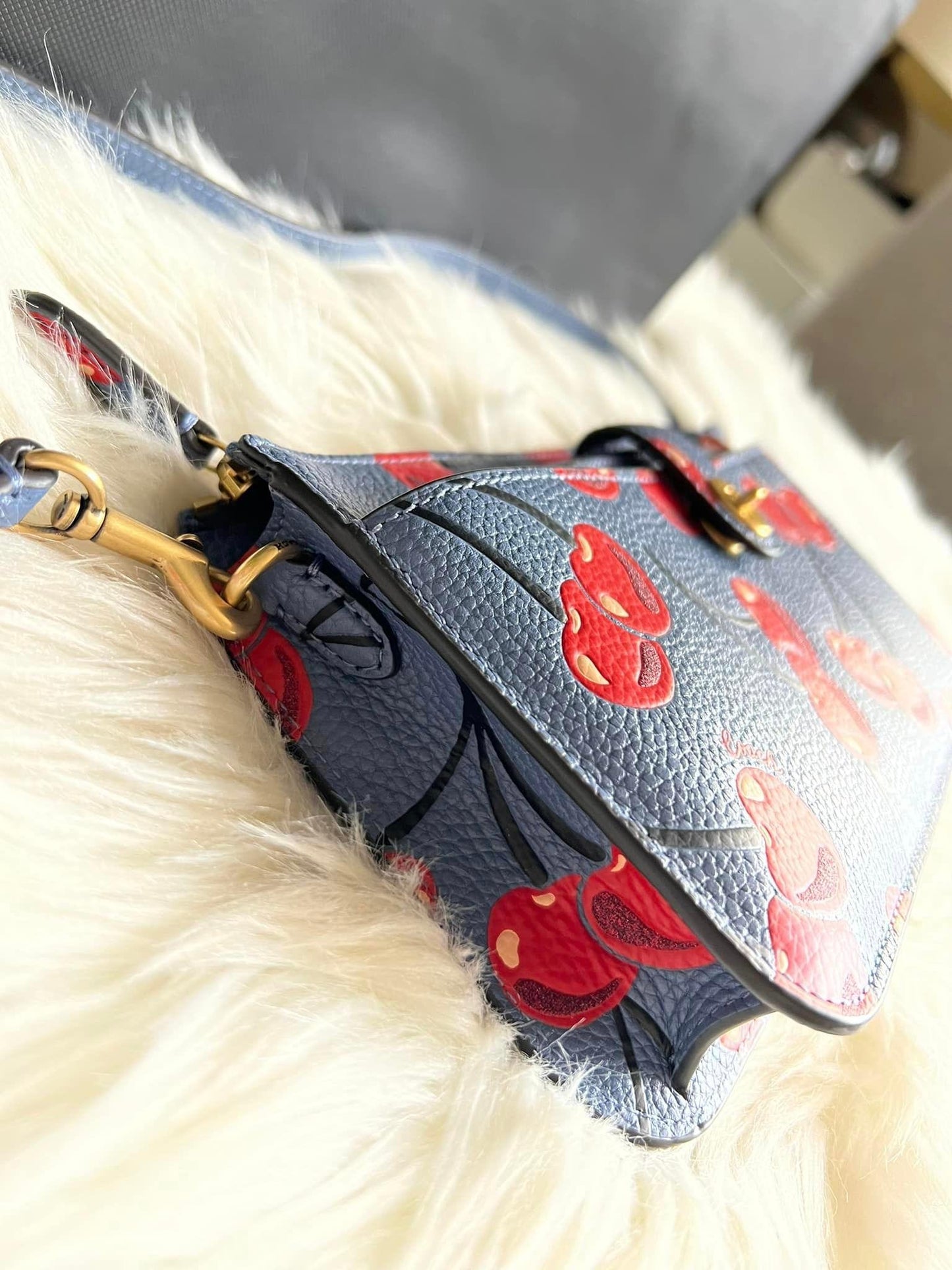 Coach Noa Pop Up Messenger with Cherry Print