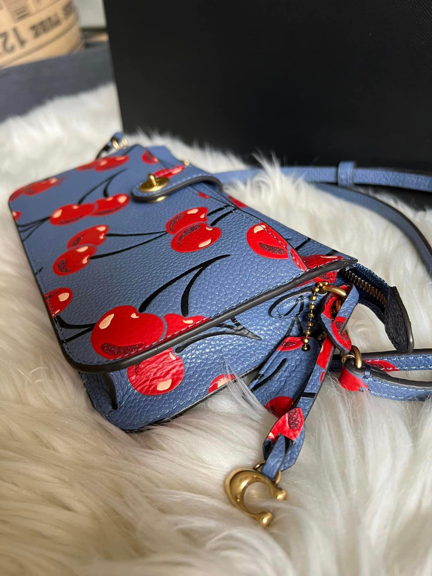 Coach Noa Pop Up Messenger with Cherry Print