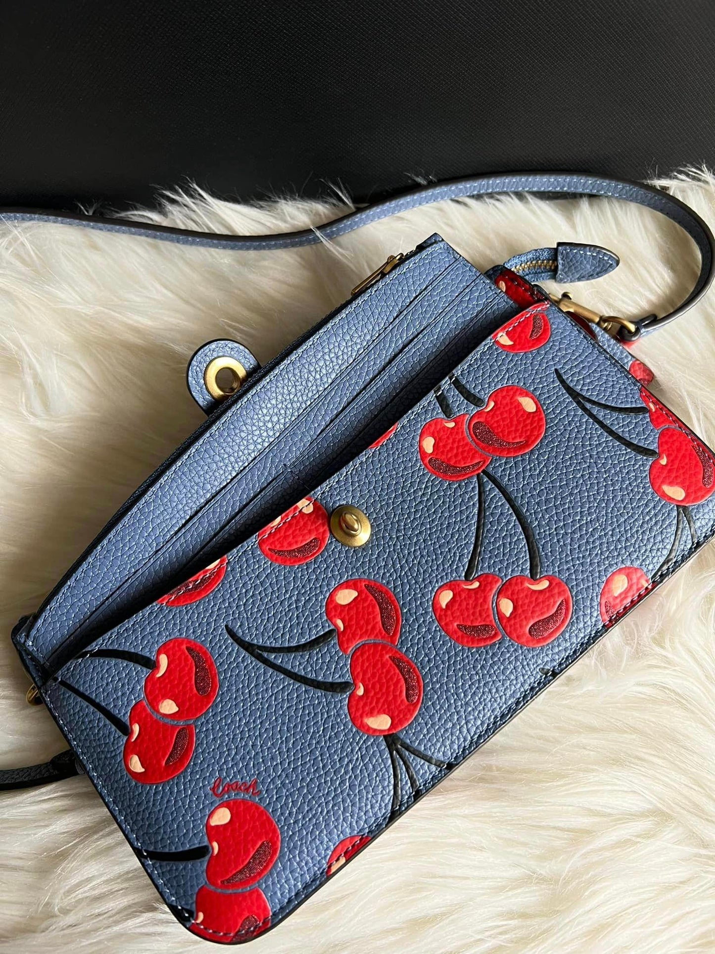 Coach Noa Pop Up Messenger with Cherry Print