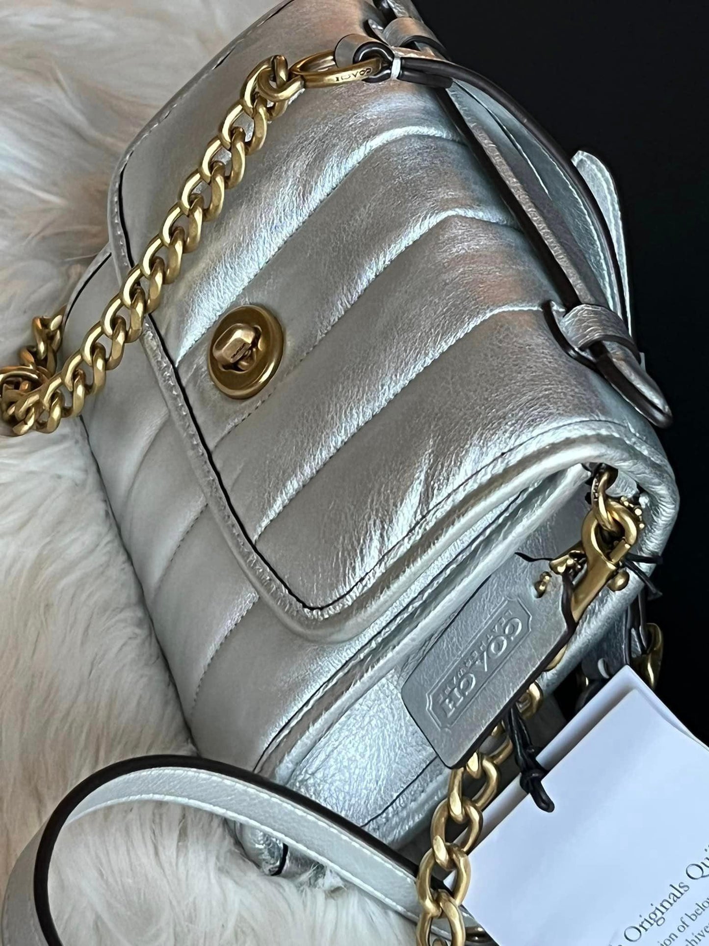 Coach Kip Turnlock Crossbody with Quilting