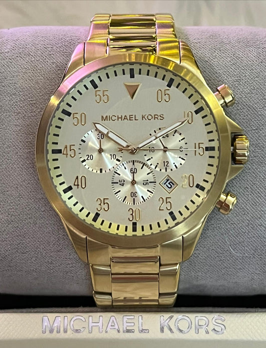 Michael Kors Men’s Gold-Tone Gage Watch