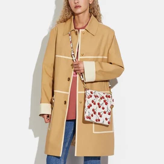 Coach Kitty Messenger Crossbody with Cherry Print