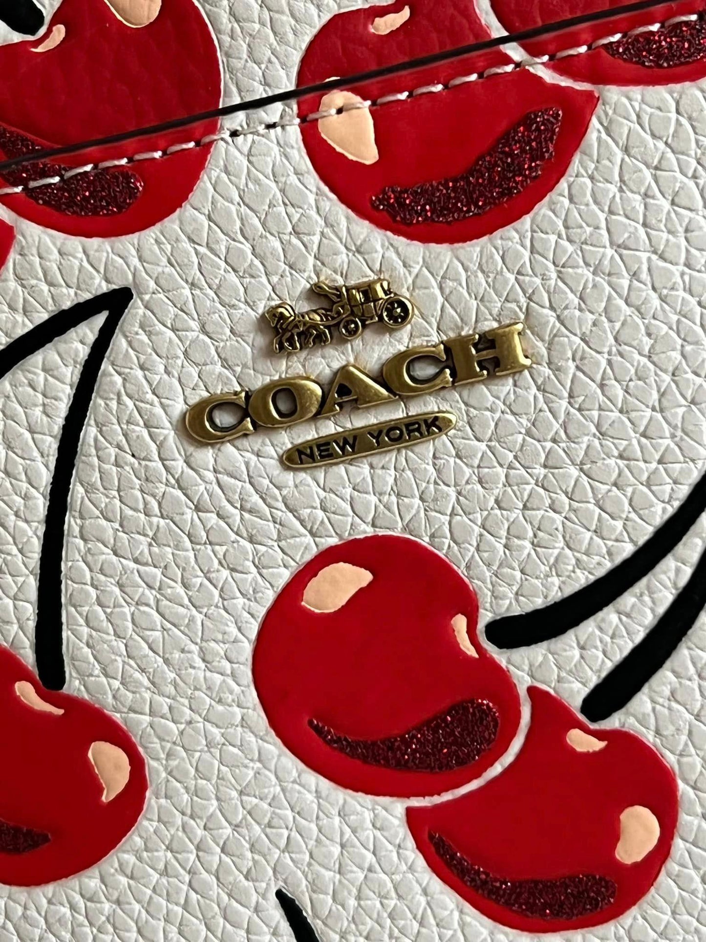 Coach Kitty Messenger Crossbody with Cherry Print
