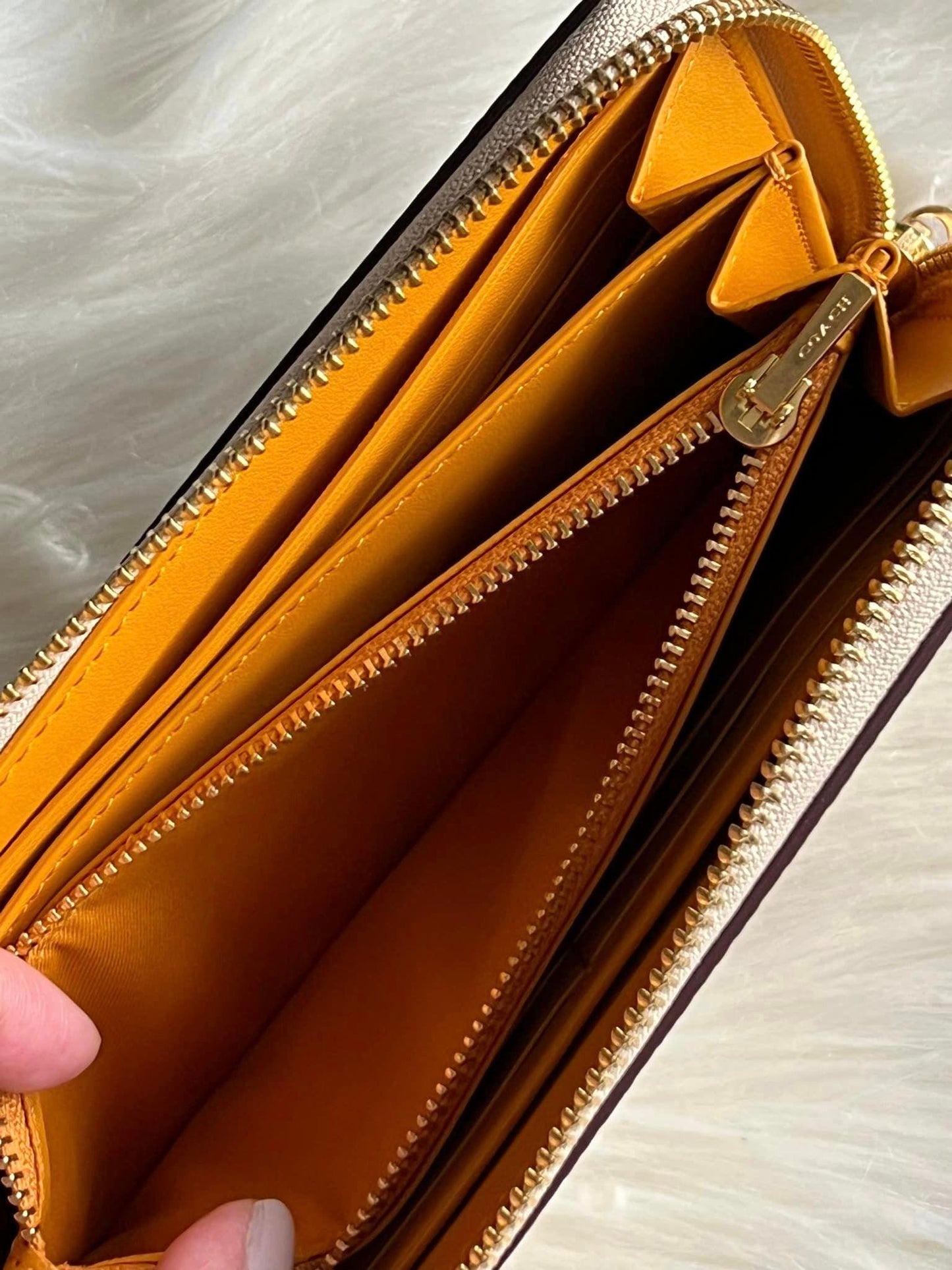 Coach X Peanuts Long Zip Around Wallet with Snoopy and Friends