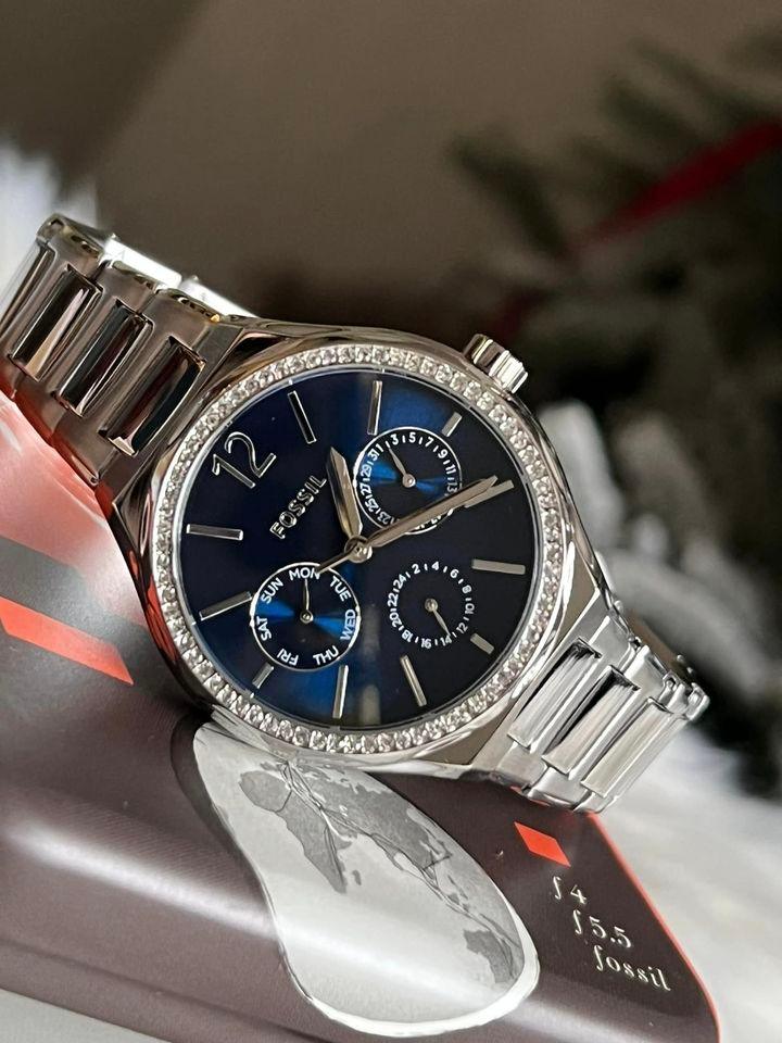 Fossil Women’s Eevie Multifunction Silver Stainless Steel Watch