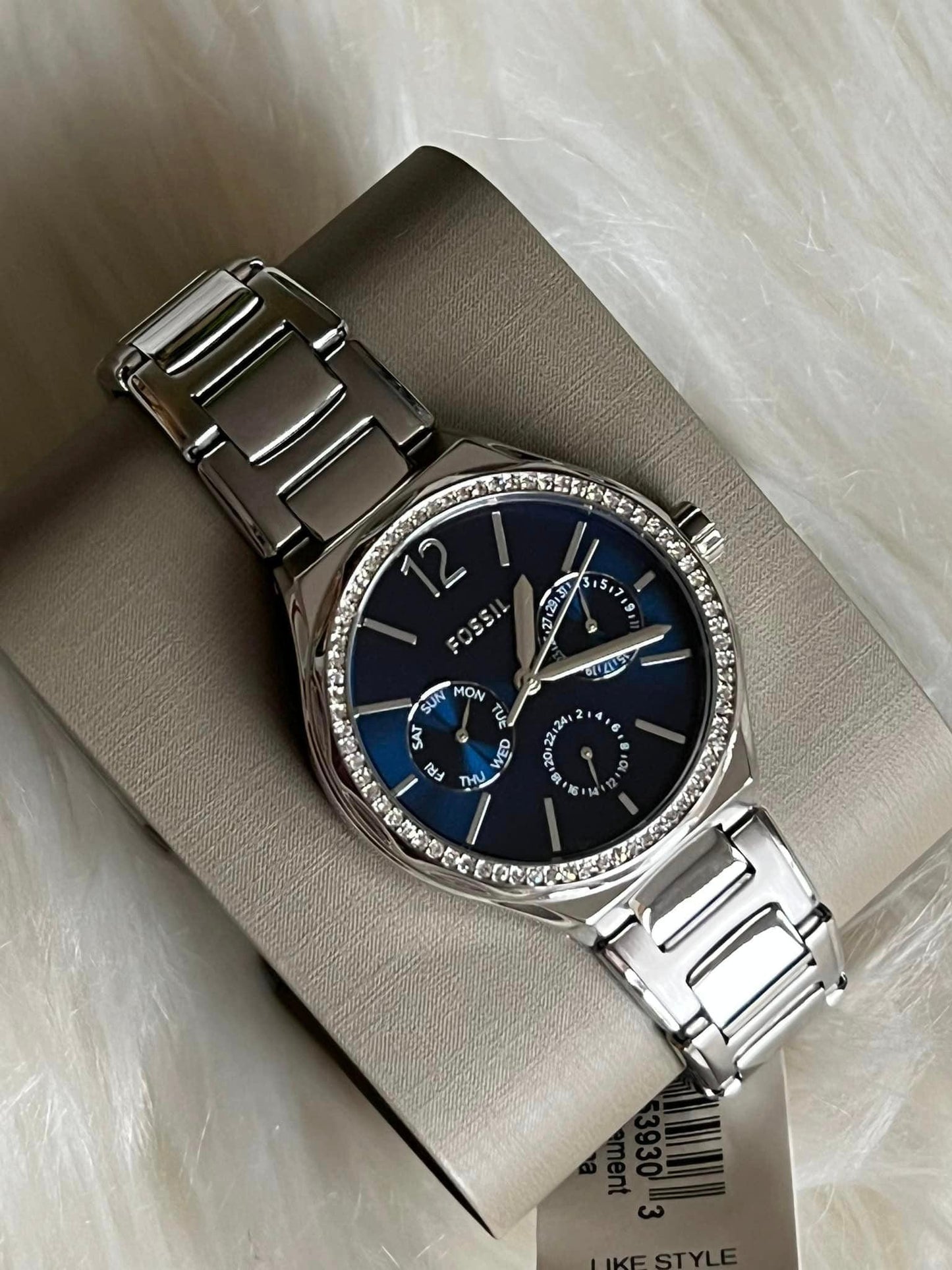 Fossil Women’s Eevie Multifunction Silver Stainless Steel Watch
