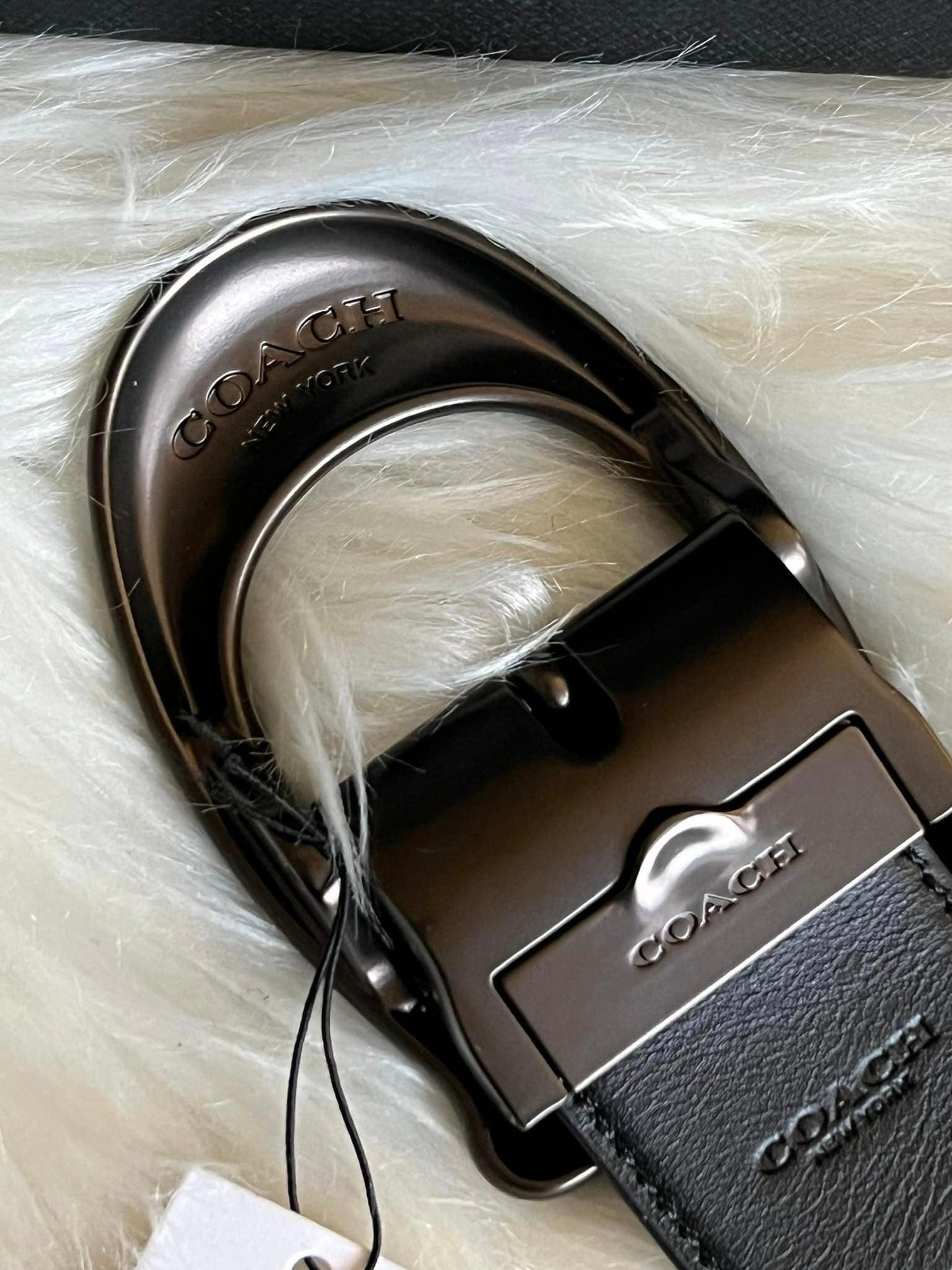 Coach Signature Buckle Cut to Size Reversible Belt