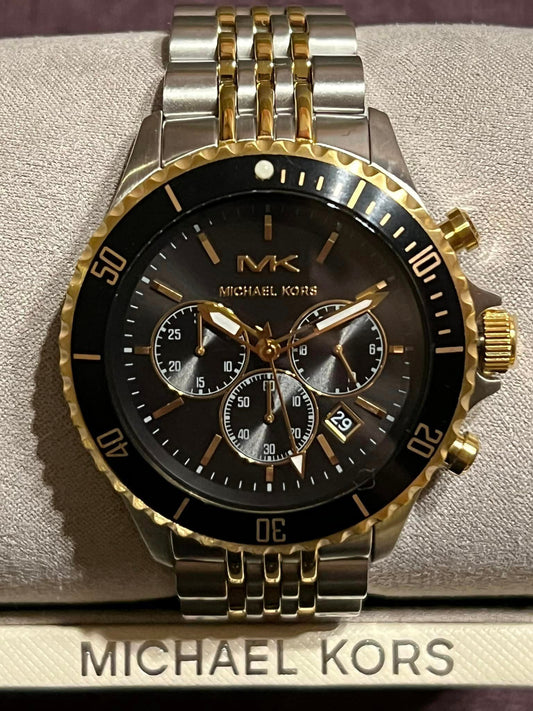 Michael Kors Men’s Bayville Chronograph Two-Tone Stainless Steel Watch