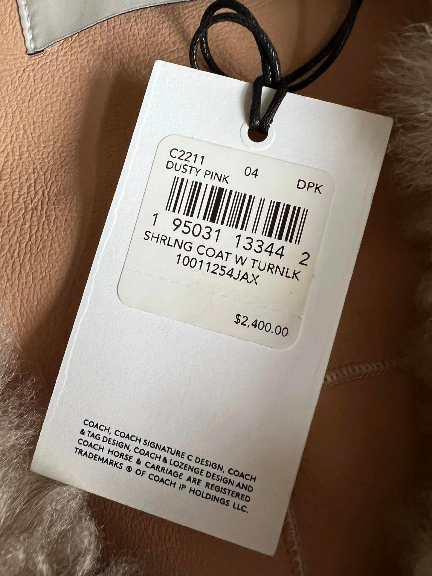 Coach Shearling Coat with Turnlocks