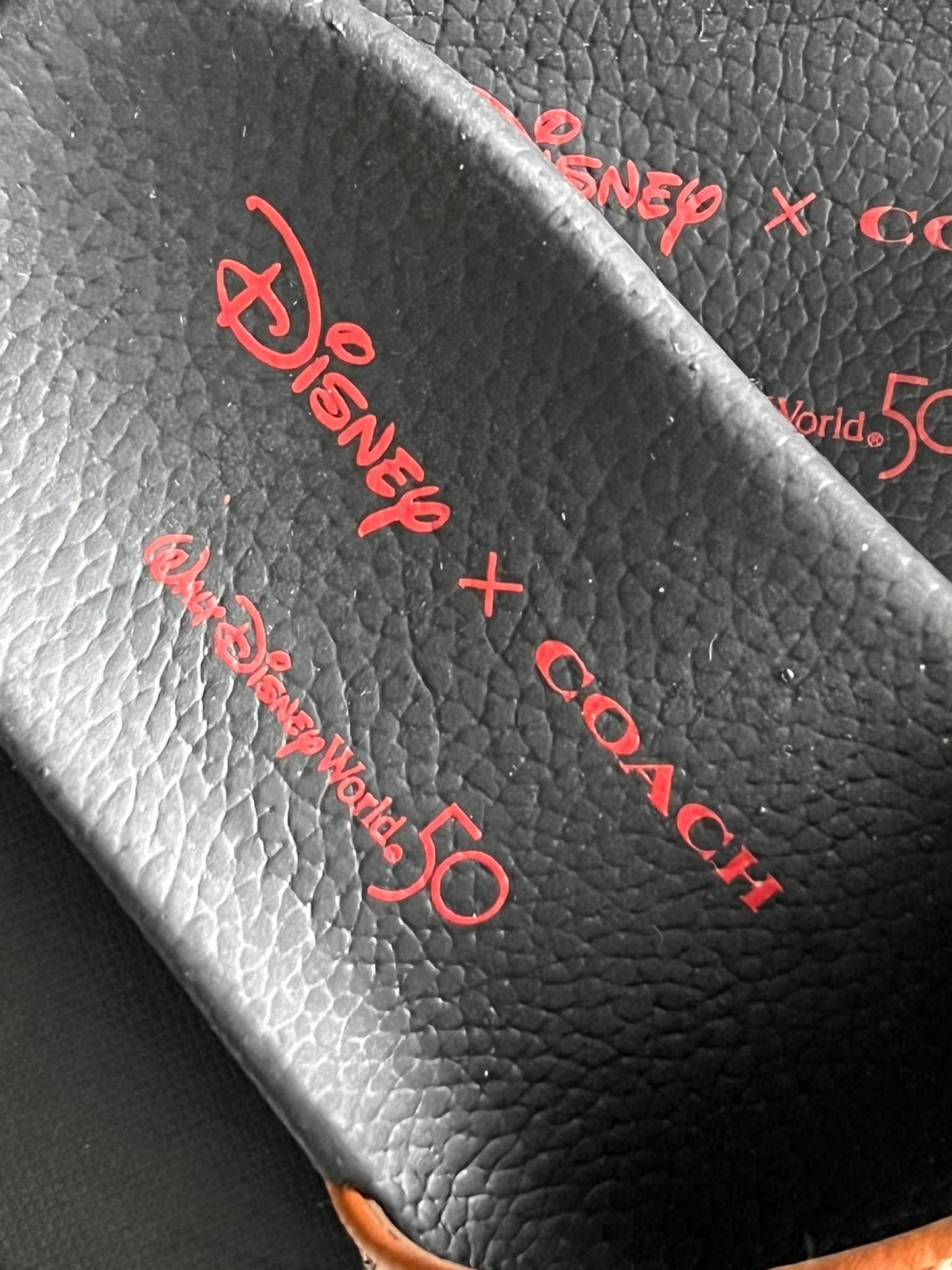 Disney X Coach Sport Slide in Signature Texture Jacquard with Mickey Mouse Embroidery