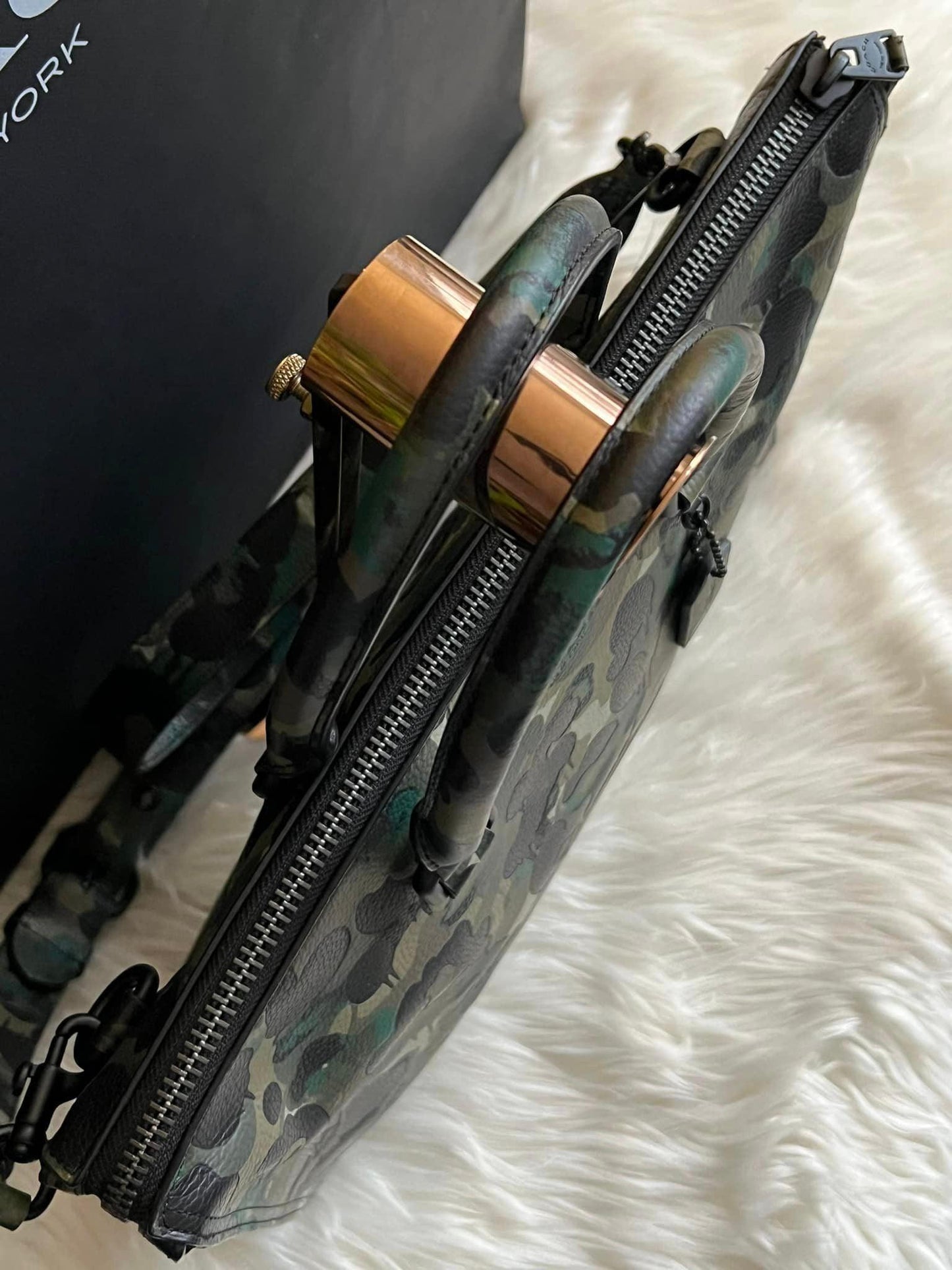 Coach Gotham Folio With Camo Print