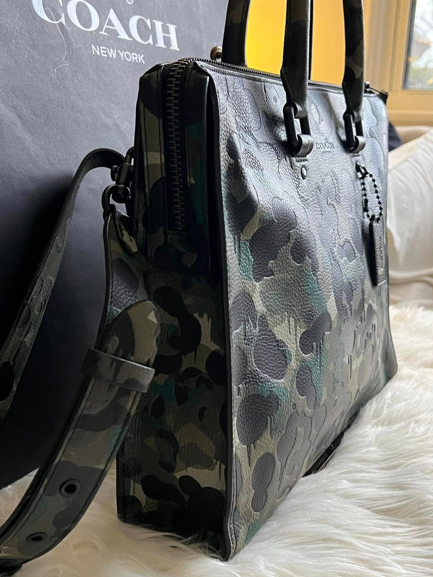 Coach Gotham Folio With Camo Print