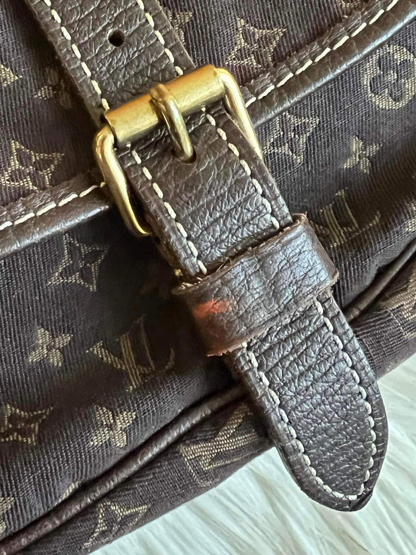 Louis Vuitton Mini Lin Saumur Ebene